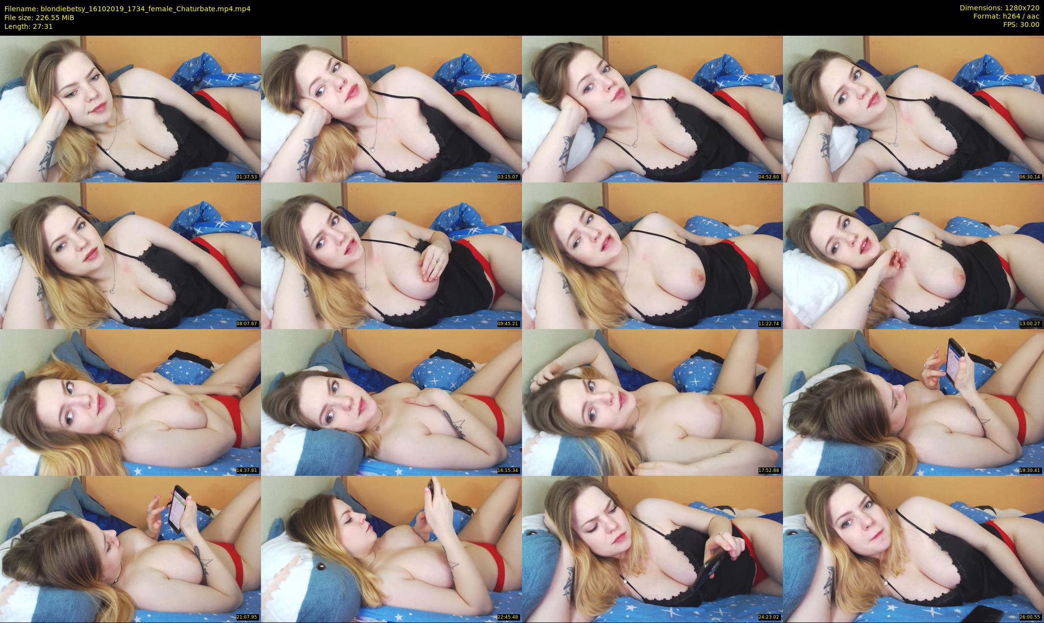 blondiebetsy — 28 minute Chaturbate female cam show recording, 720p, Oct 16, 2019