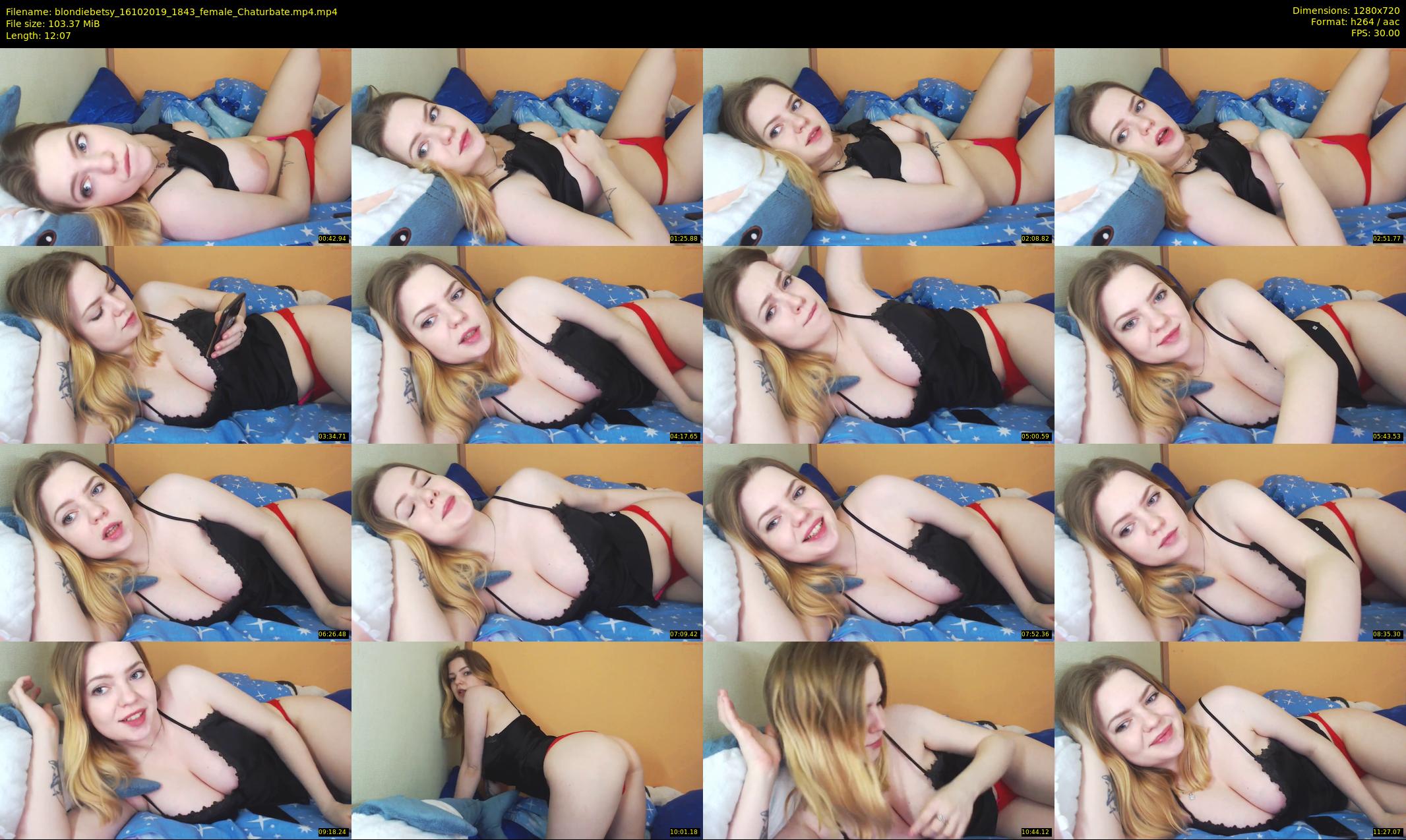 blondiebetsy — 13 minute Chaturbate female cam show recording, 720p, Oct 16, 2019