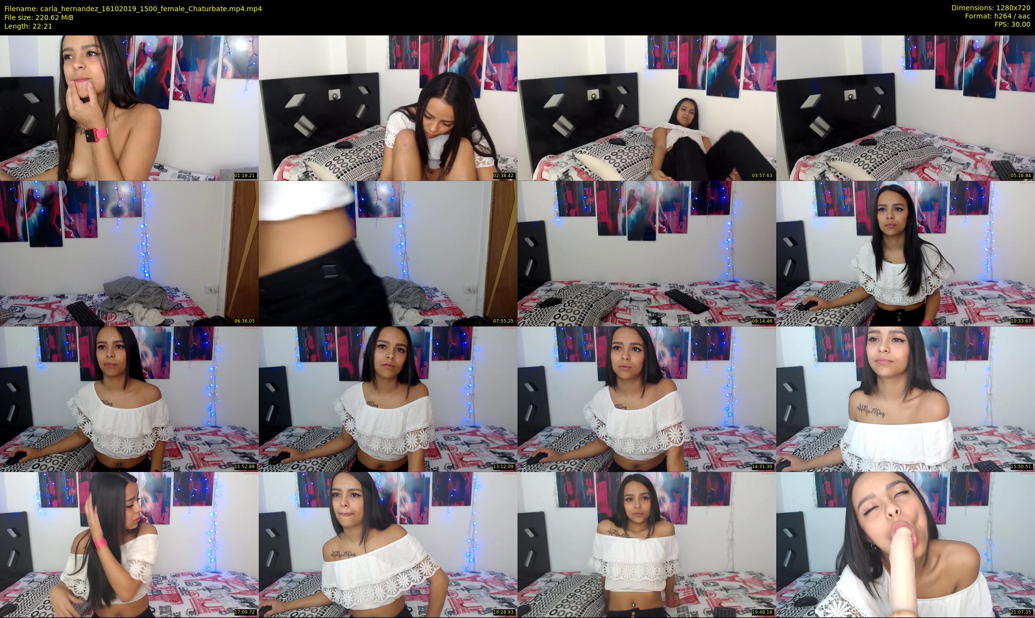 carla_hernandez — 23 minute Chaturbate female cam show recording, 720p, Oct 16, 2019