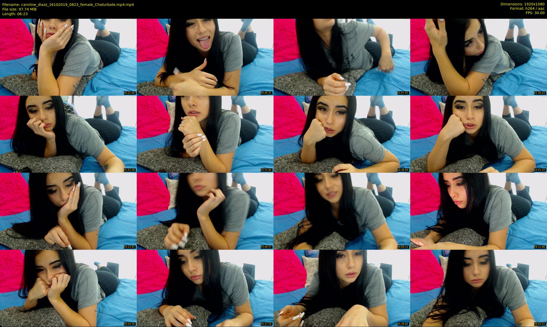 caroline_diazz — 7 minute Chaturbate female cam show recording, 1080p, Oct 16, 2019