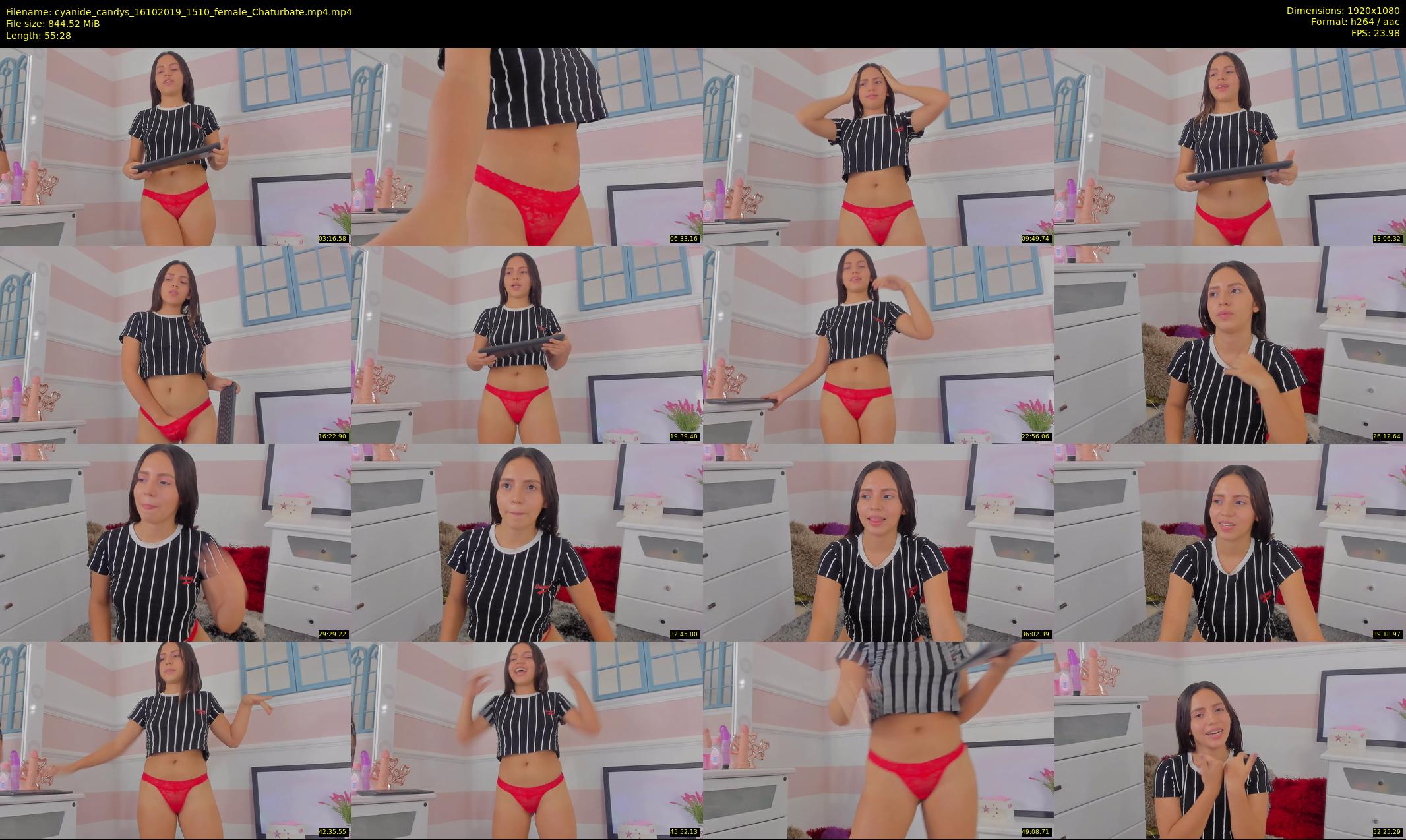 cyanide_candys — 56 minute Chaturbate female cam show recording, 1080p, Oct 16, 2019