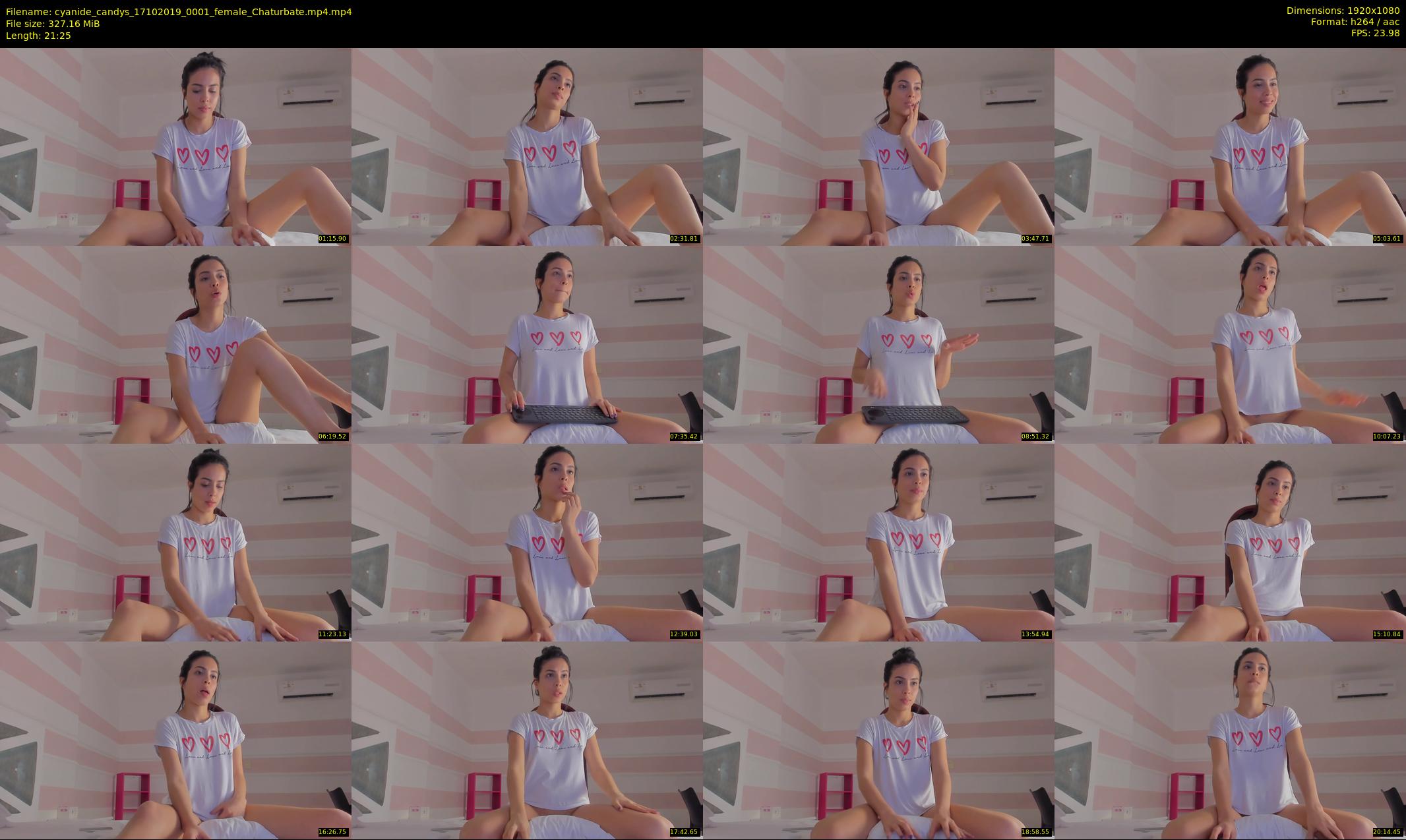 cyanide_candys — 22 minute Chaturbate female cam show recording, 1080p, Oct 17, 2019