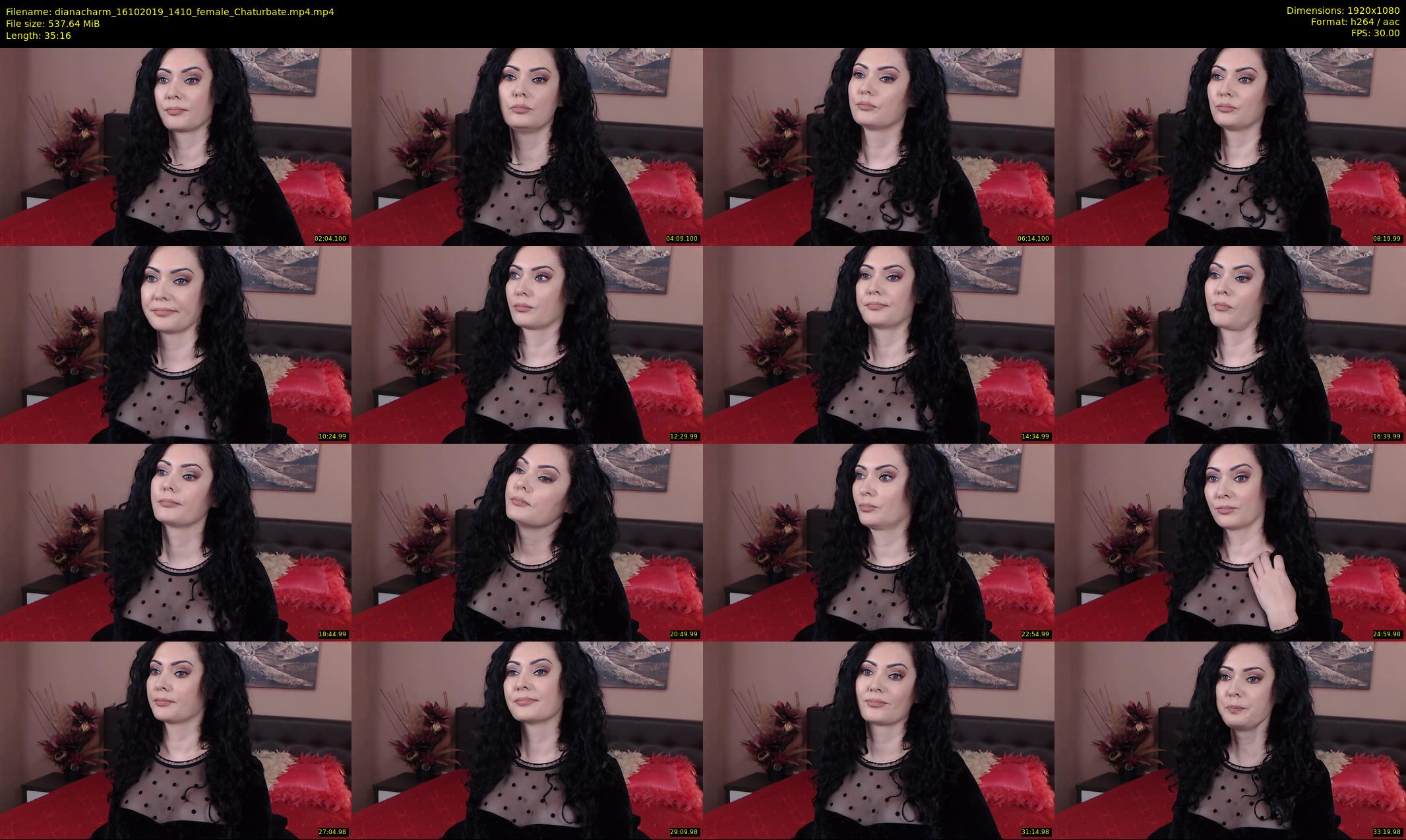 dianacharm — 36 minute Chaturbate female cam show recording, 1080p, Oct 16, 2019