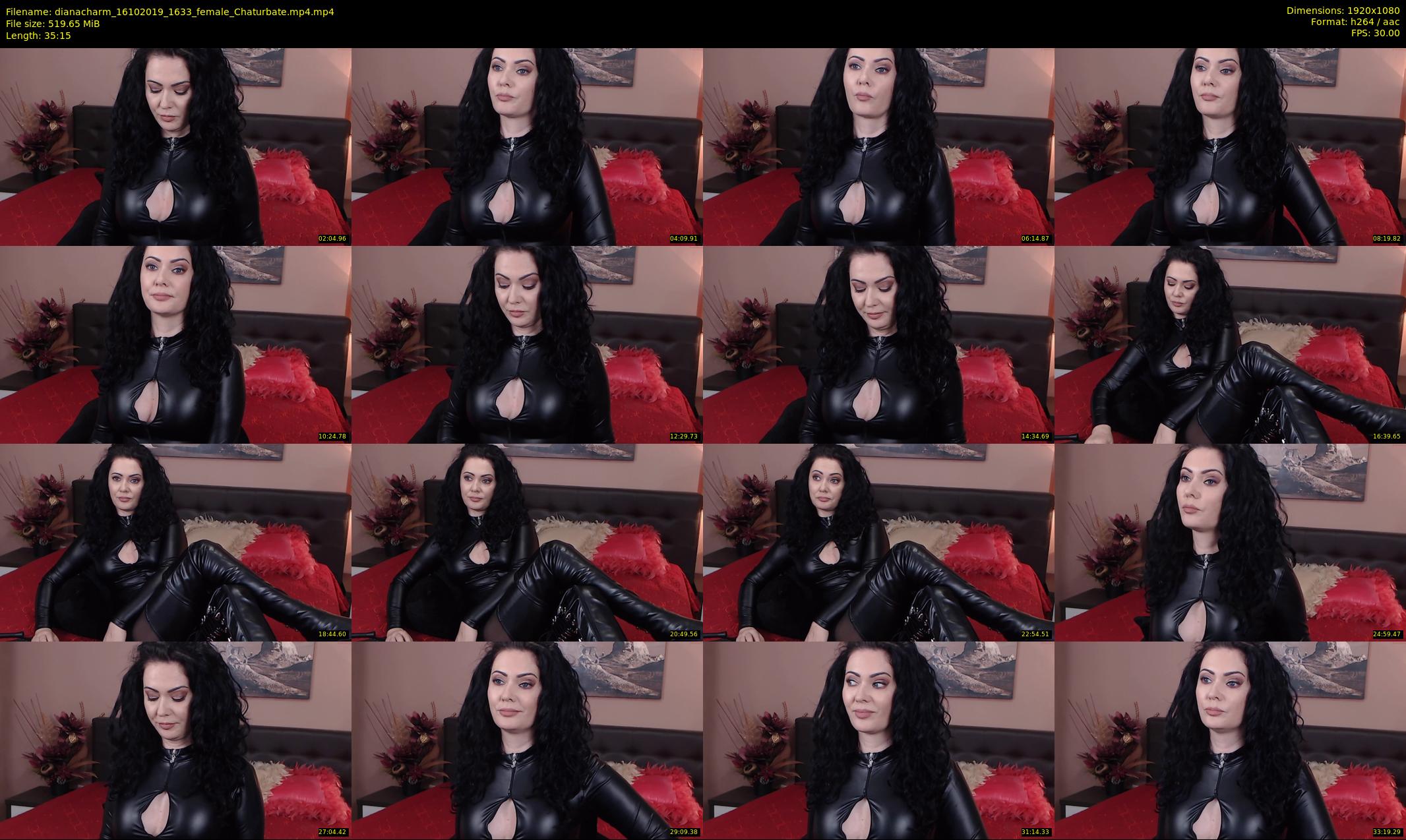 dianacharm — 36 minute Chaturbate female cam show recording, 1080p, Oct 16, 2019