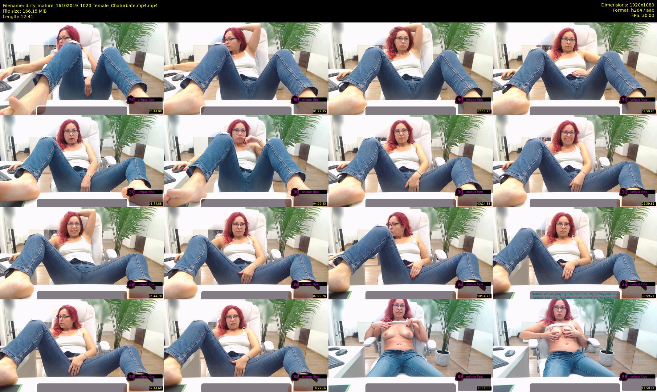 dirty_mature — 13 minute Chaturbate female cam show recording, 1080p, Oct 16, 2019