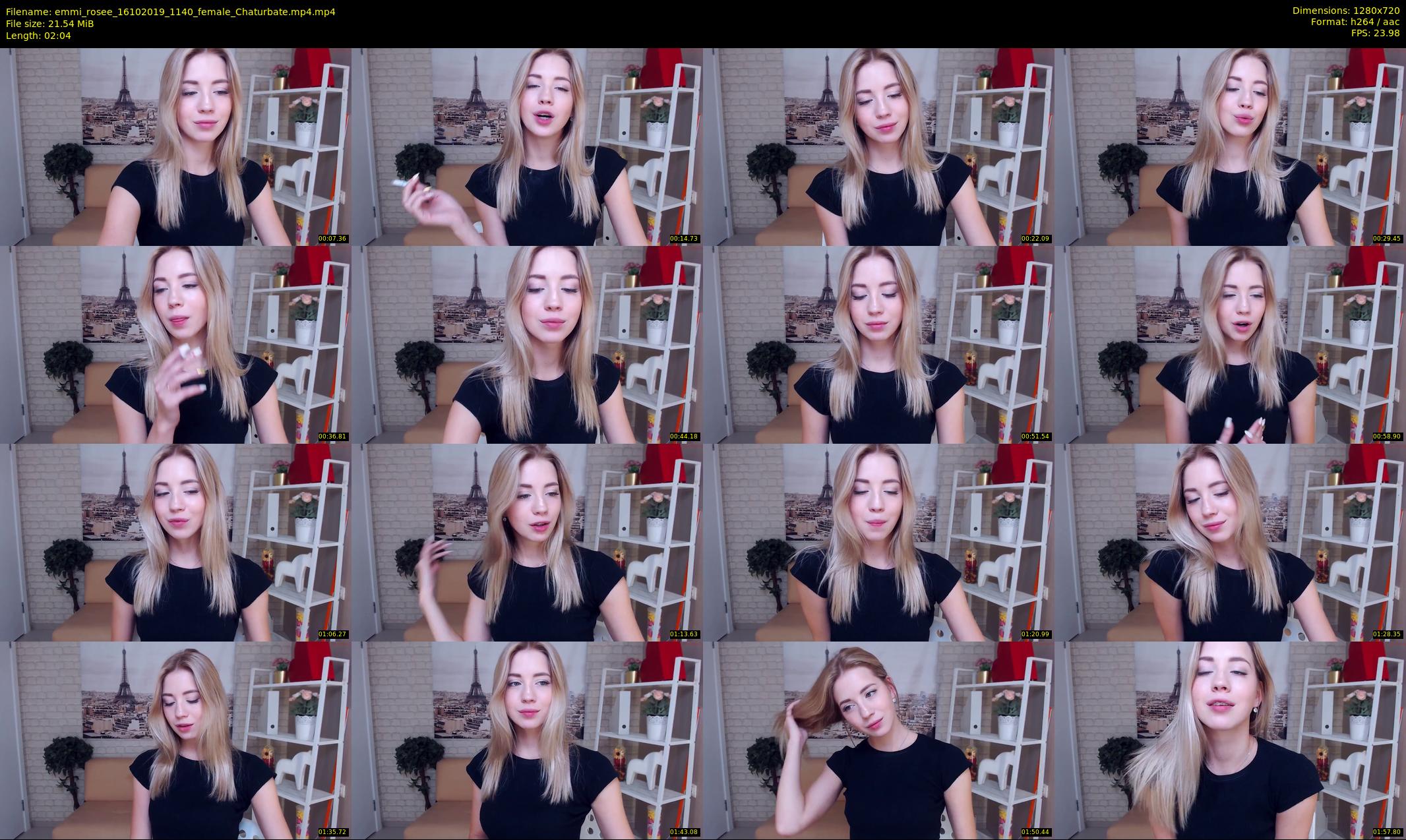 emmi_rosee — 3 minute Chaturbate female cam show recording, 720p, Oct 16, 2019