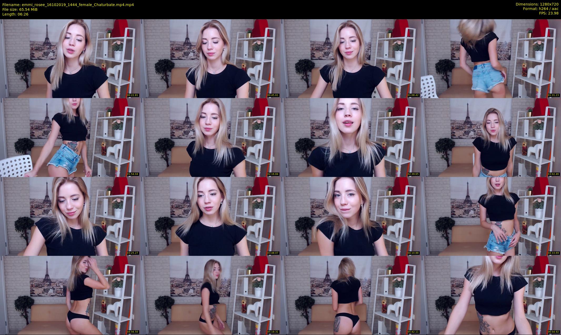 emmi_rosee — 7 minute Chaturbate female cam show recording, 720p, Oct 16, 2019