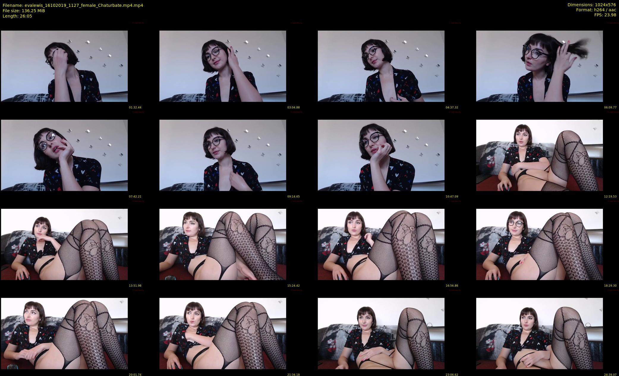 evalewis — 27 minute Chaturbate female cam show recording, 480p, Oct 16, 2019