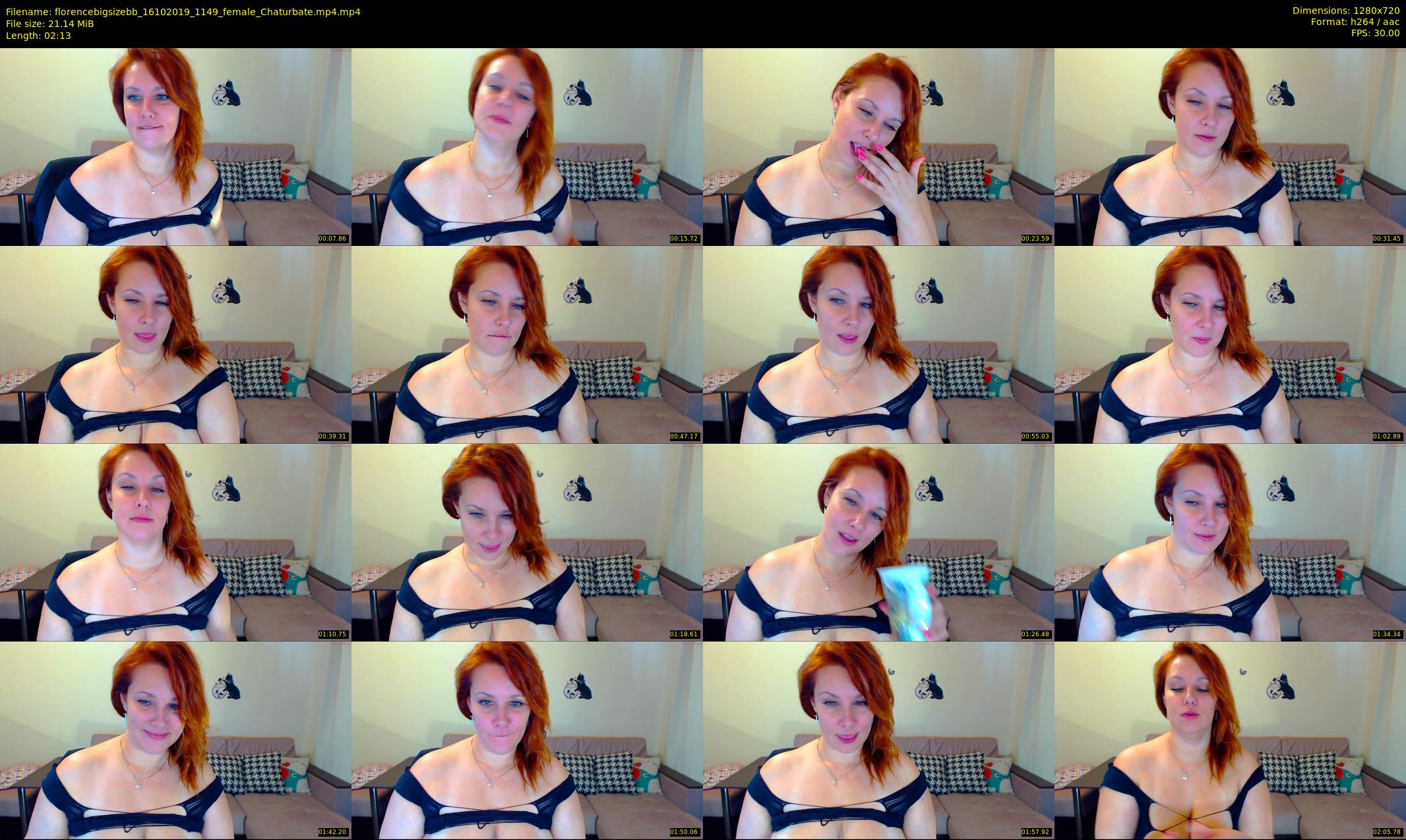 florencebigsizebb — 3 minute Chaturbate female cam show recording, 720p, Oct 16, 2019