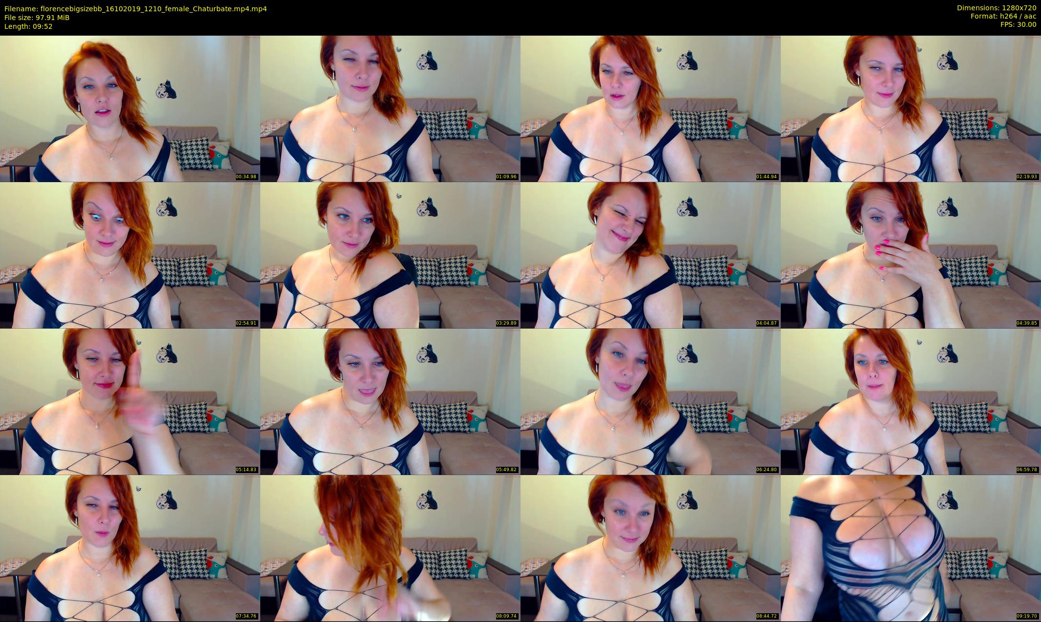 florencebigsizebb — 10 minute Chaturbate female cam show recording, 720p, Oct 16, 2019