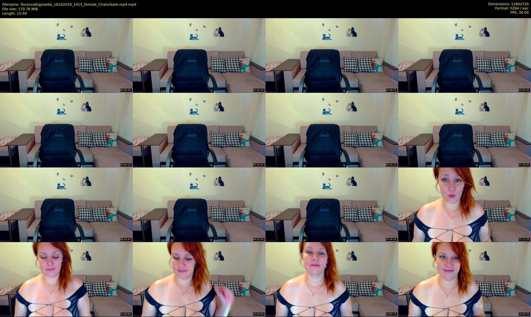 florencebigsizebb — 16 minute Chaturbate female cam show recording, 720p, Oct 16, 2019