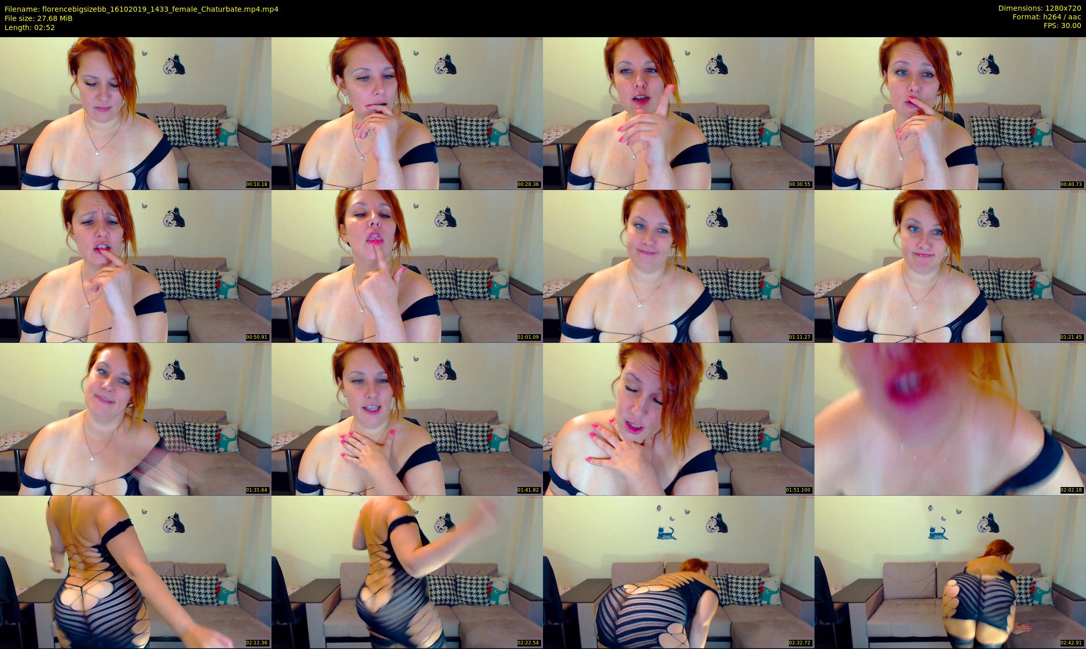 florencebigsizebb — 3 minute Chaturbate female cam show recording, 720p, Oct 16, 2019