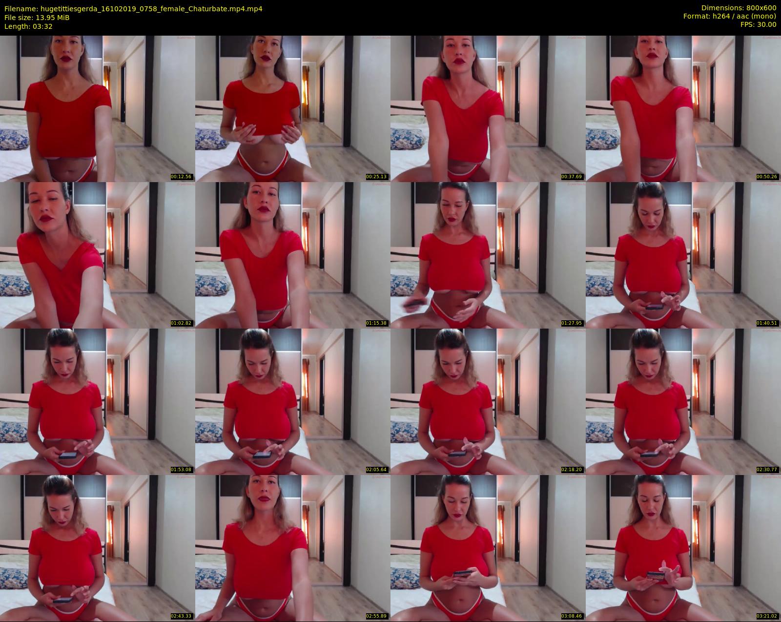 hugetittiesgerda — 4 minute Chaturbate female cam show recording, 480p, Oct 16, 2019