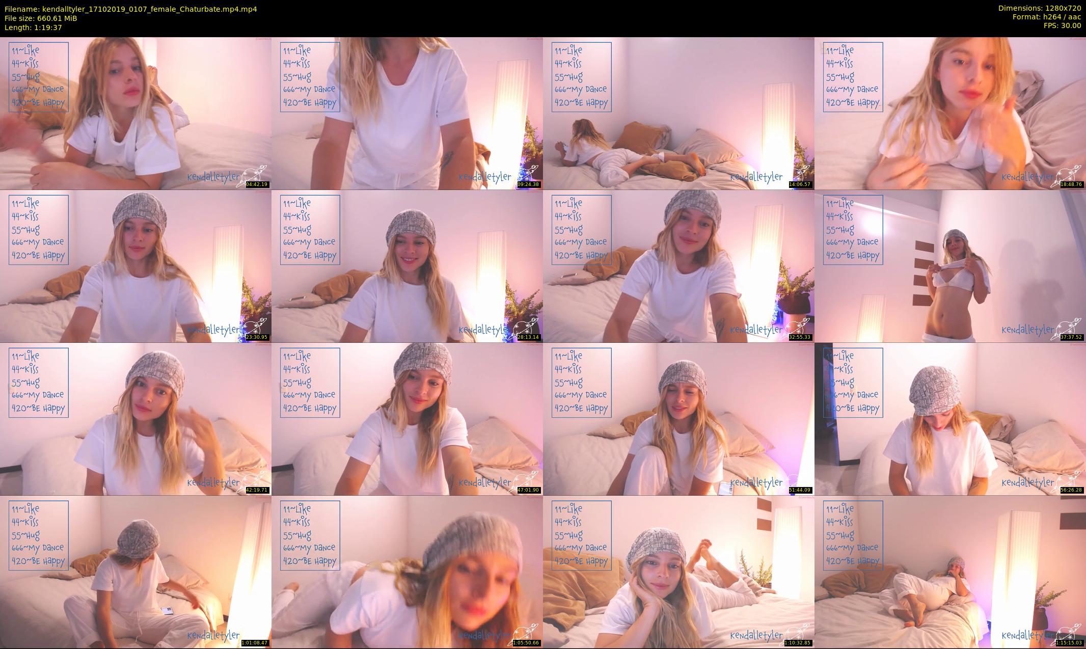 kendalltyler — 80 minute Chaturbate female cam show recording, 720p, Oct 17, 2019