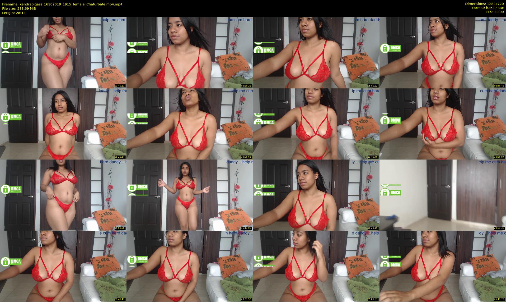 kendrabigass — 29 minute Chaturbate female cam show recording, 720p, Oct 16, 2019
