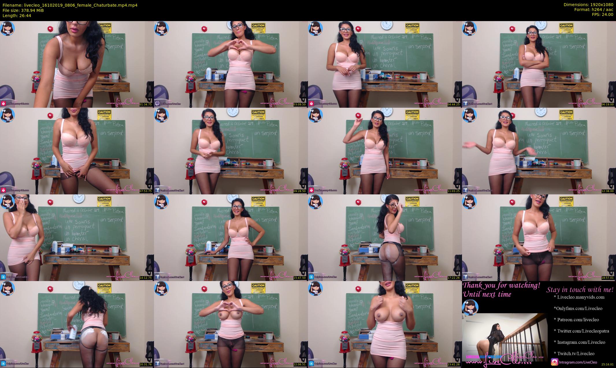 livecleo — 27 minute Chaturbate female cam show recording, 1080p, Oct 16, 2019