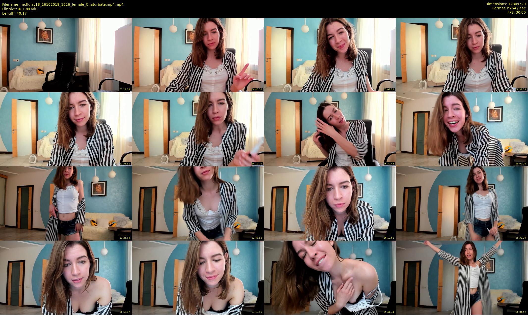 mcflurry18 — 41 minute Chaturbate female cam show recording, 720p, Oct 16, 2019