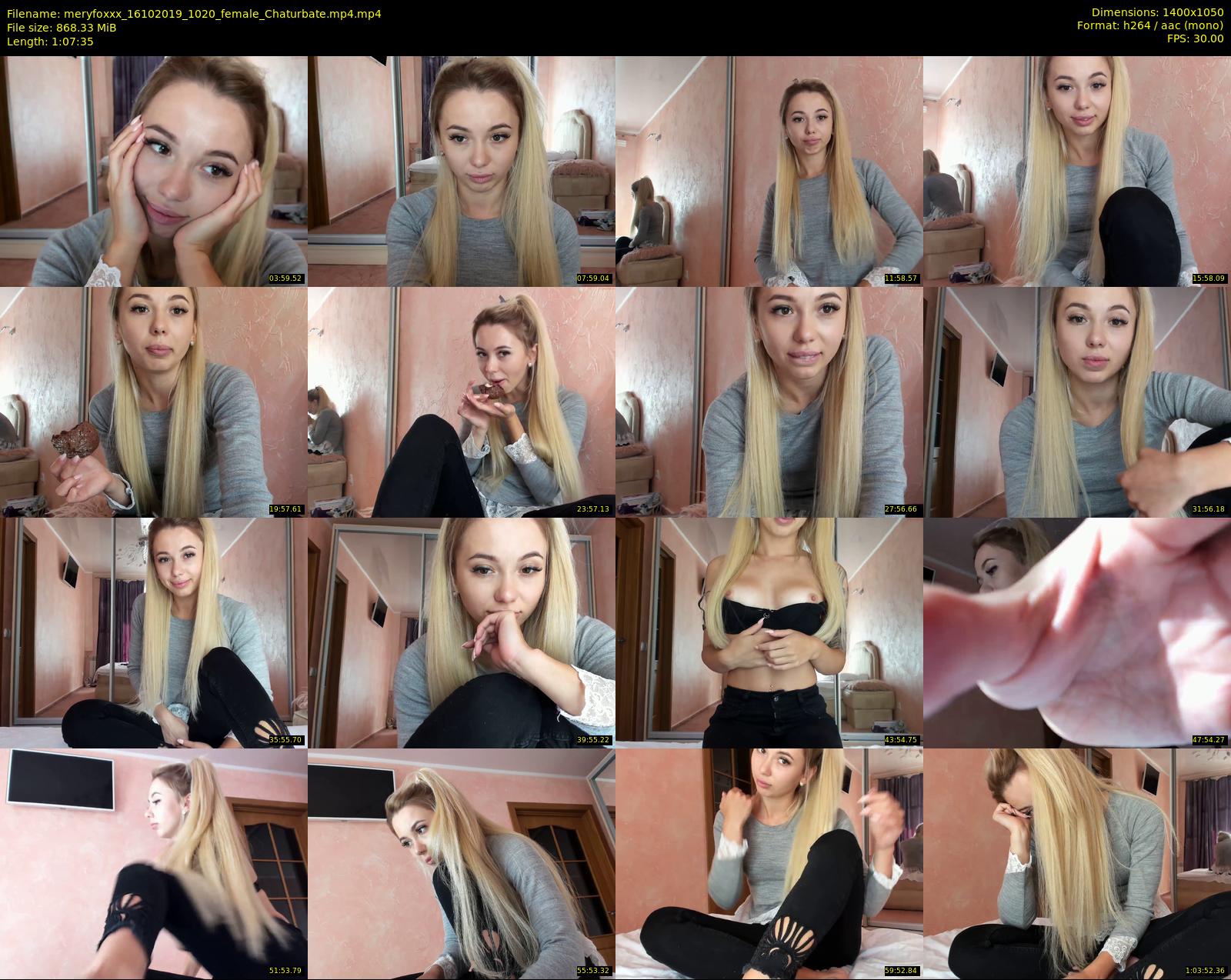 meryfoxxx — 68 minute Chaturbate female cam show recording, 720p, Oct 16, 2019