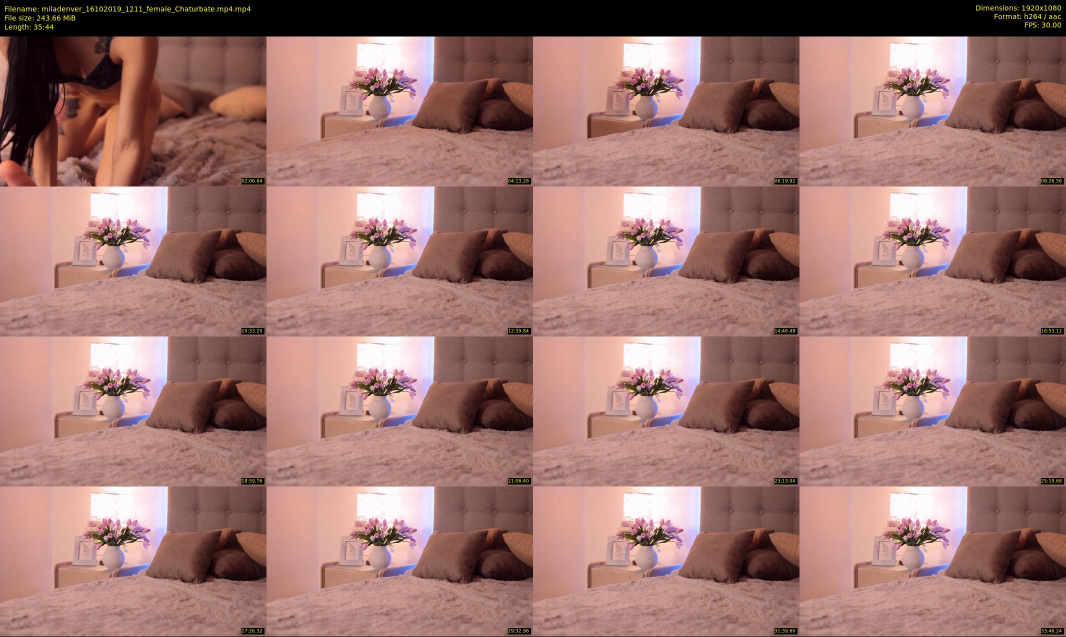 miladenver — 36 minute Chaturbate female cam show recording, 1080p, Oct 16, 2019
