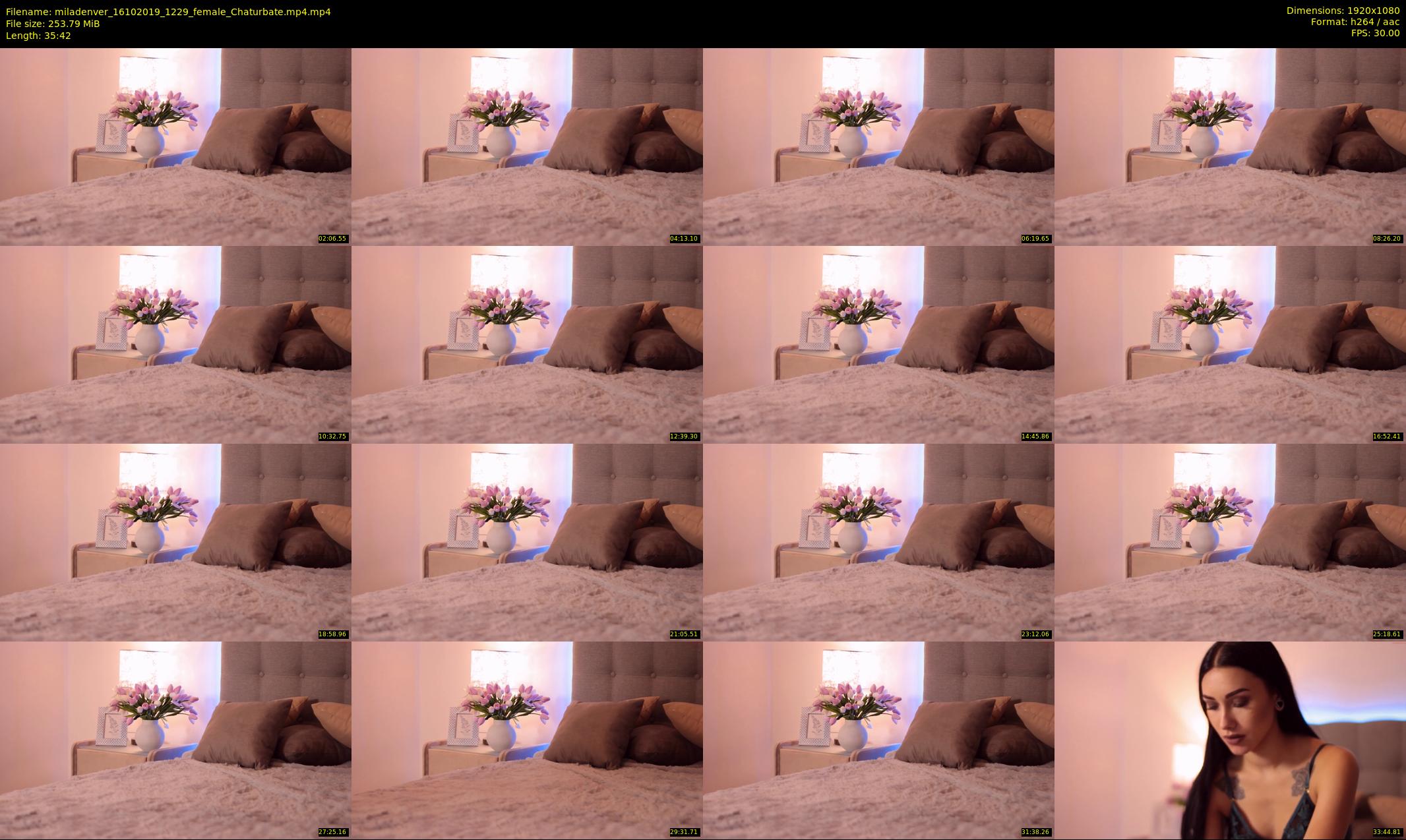 miladenver — 36 minute Chaturbate female cam show recording, 1080p, Oct 16, 2019