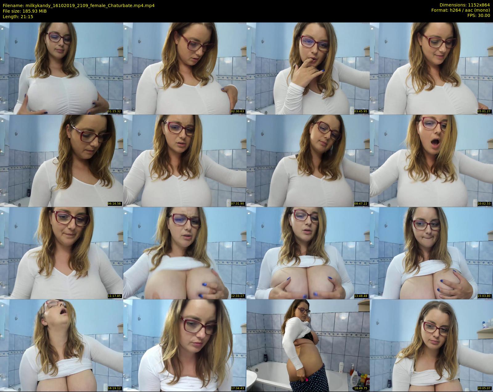 milkykandy — 22 minute Chaturbate female cam show recording, 720p, Oct 16, 2019