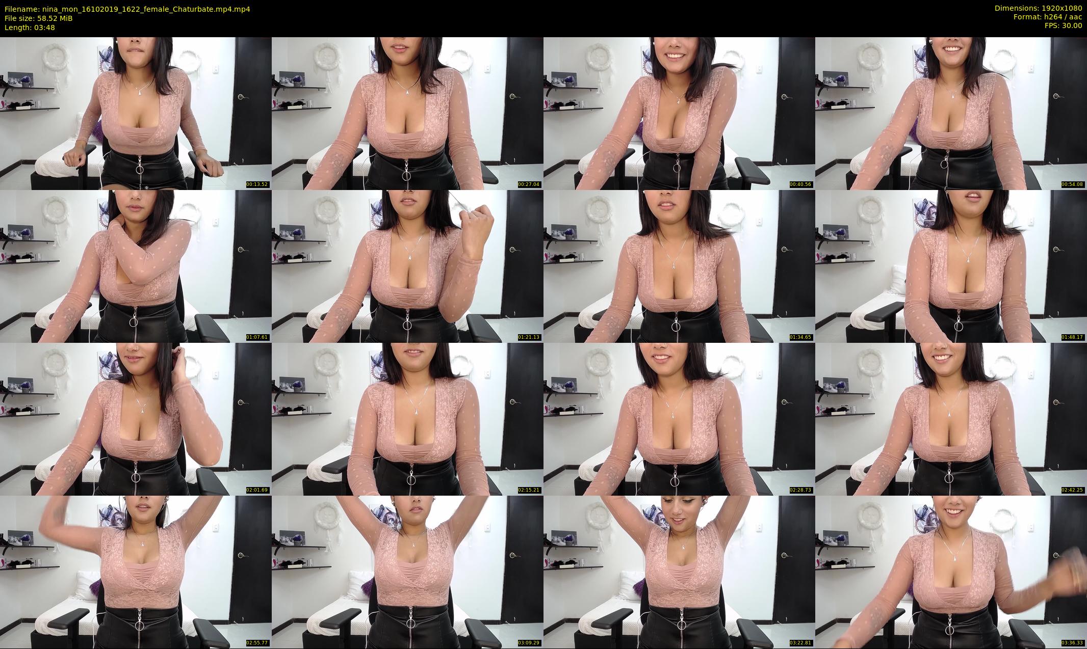 nina_mon — 4 minute Chaturbate female cam show recording, 1080p, Oct 16, 2019