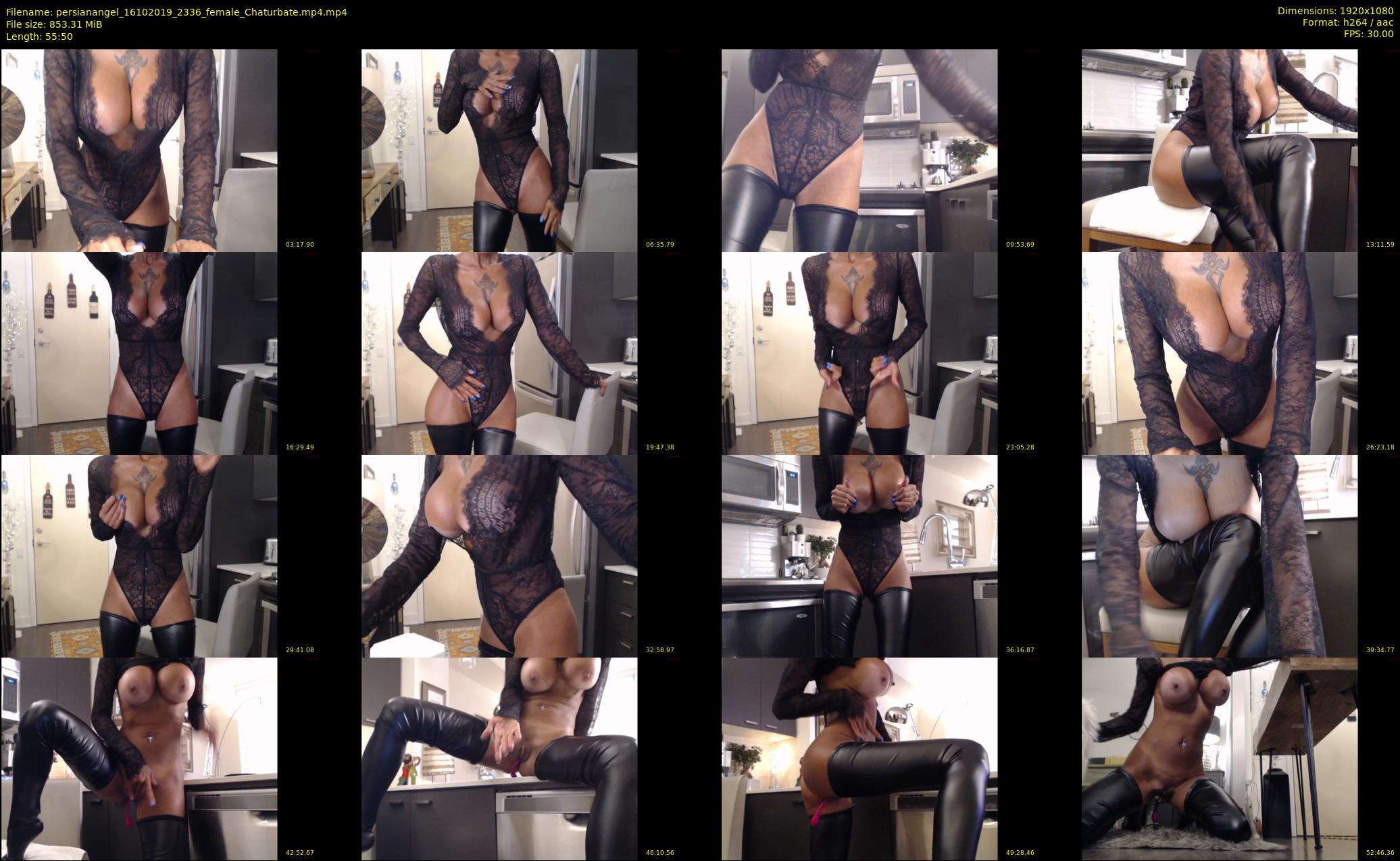 persianangel — 56 minute Chaturbate female cam show recording, 1080p, Oct 16, 2019
