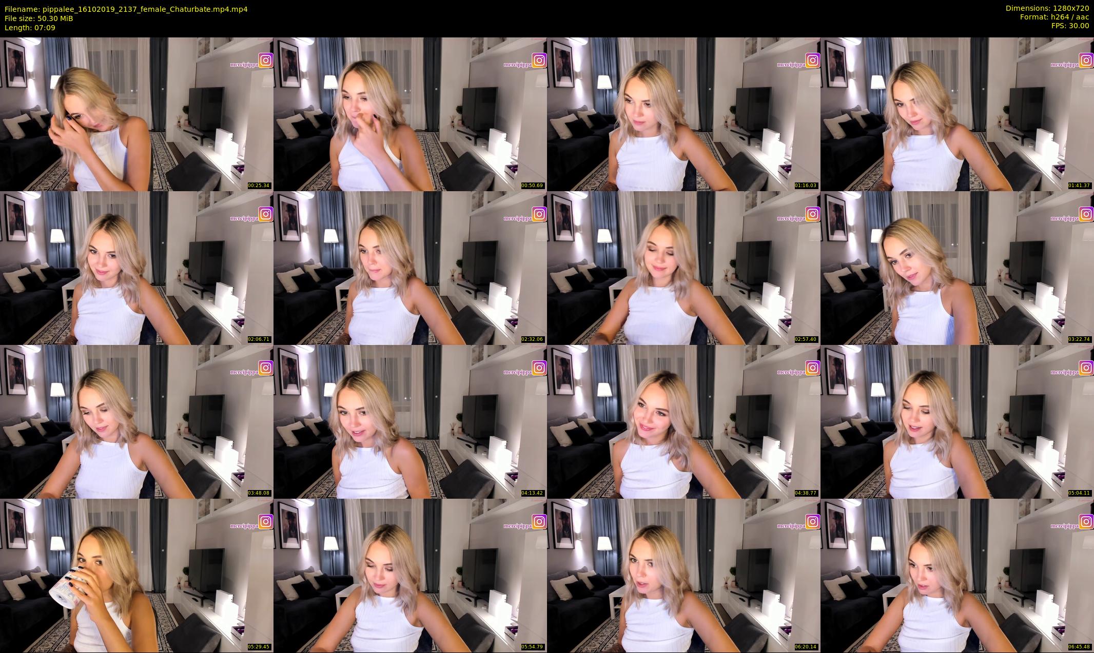 pippalee — 8 minute Chaturbate female cam show recording, 720p, Oct 16, 2019