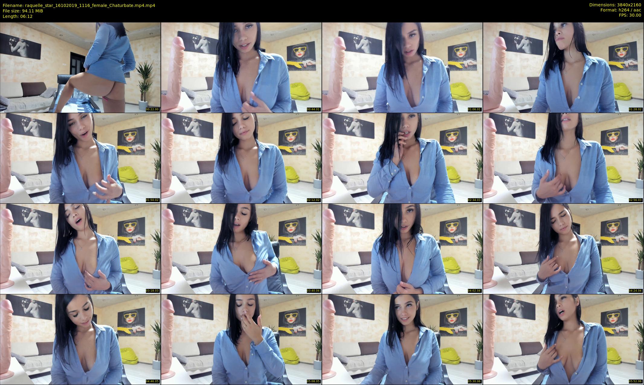 raquelle_star — 7 minute Chaturbate couple cam show recording, 4K, Oct 16, 2019