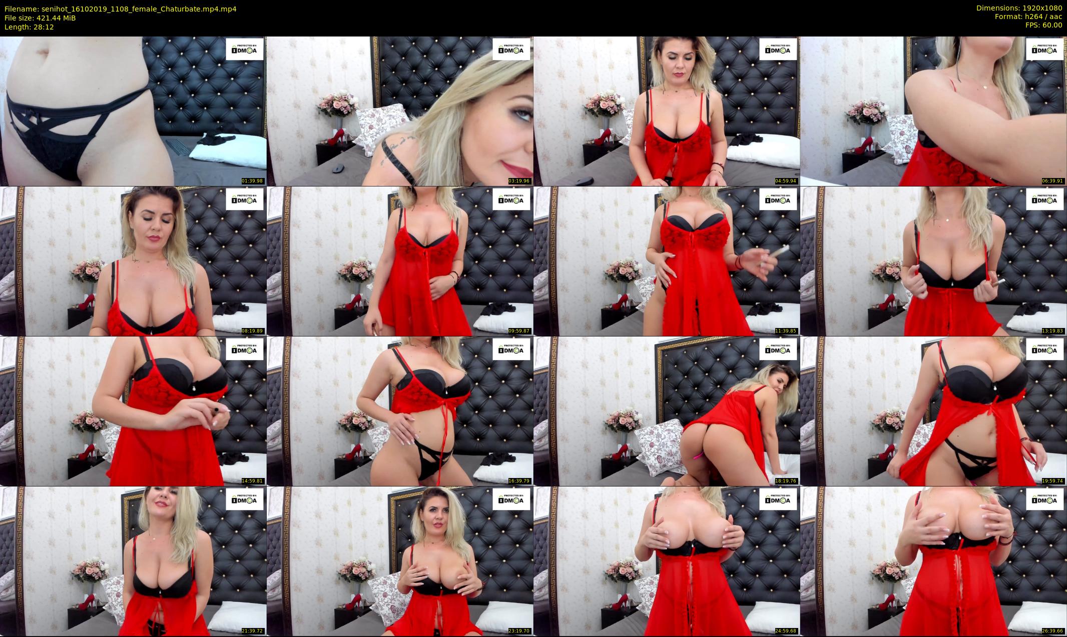 senihot — 29 minute Chaturbate female cam show recording, 1080p, Oct 16, 2019