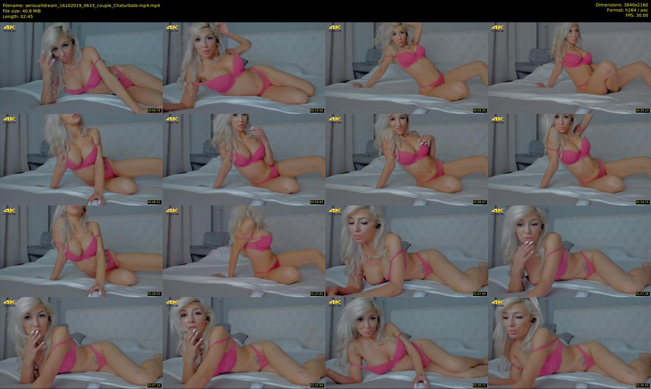 sensualldream — 3 minute Chaturbate female cam show recording, 4K, Oct 16, 2019