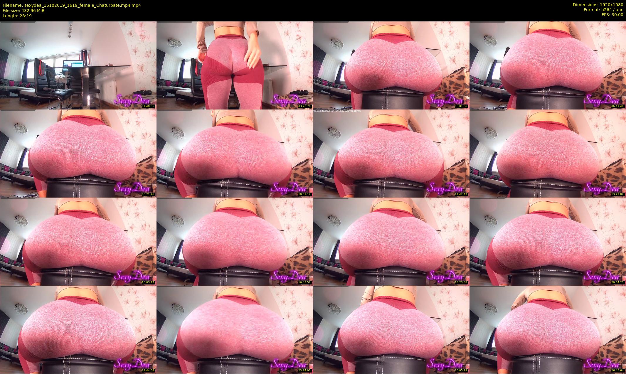 sexydea — 29 minute Chaturbate female cam show recording, 1080p, Oct 16, 2019