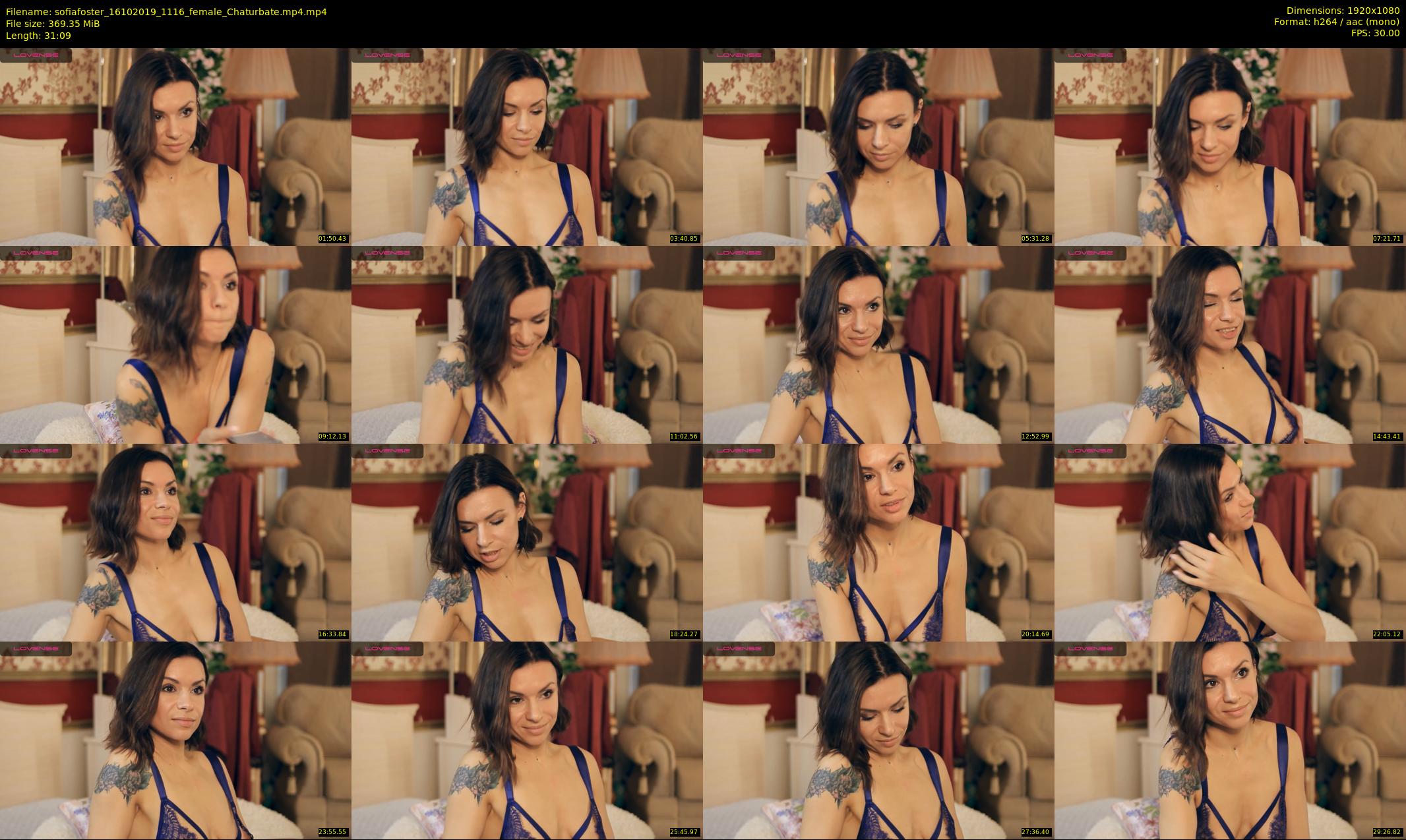 sofiafoster — 32 minute Chaturbate female cam show recording, 1080p, Oct 16, 2019