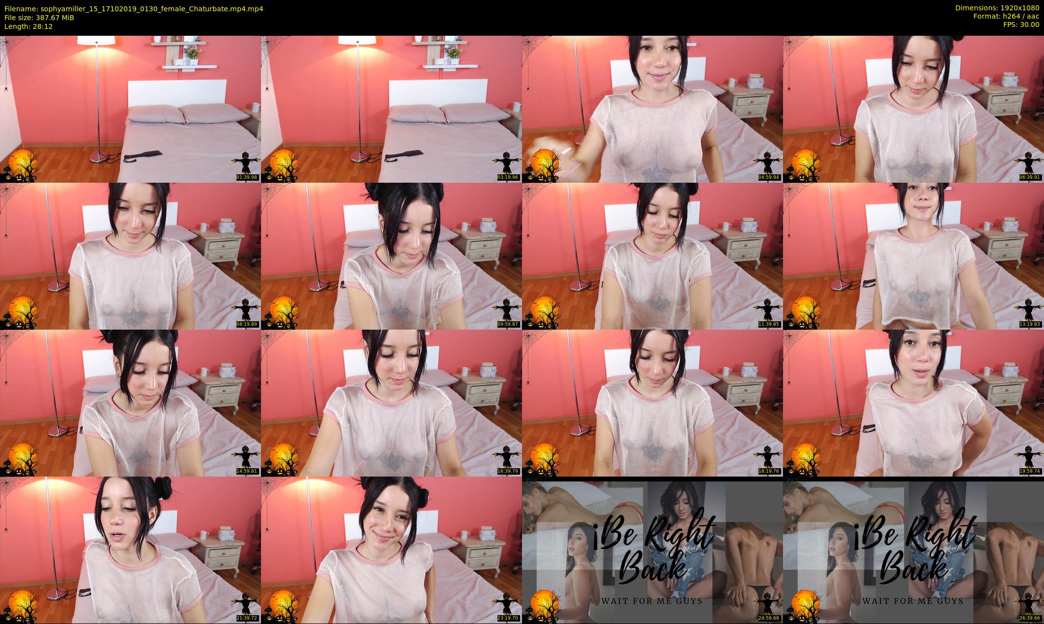 sophyamiller_15 — 29 minute Chaturbate female cam show recording, 1080p, Oct 17, 2019