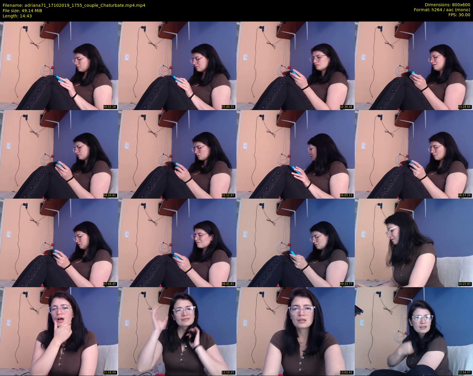adriana71 — 15 minute Chaturbate couple cam show recording, 480p, Oct 17, 2019
