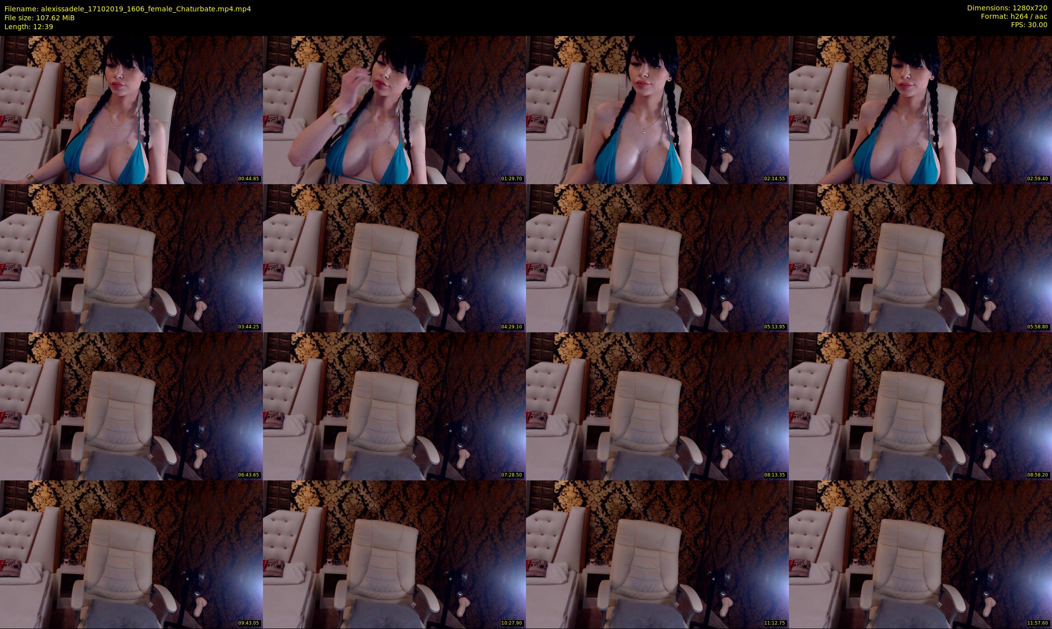 alexissadele — 13 minute Chaturbate female cam show recording, 720p, Oct 17, 2019