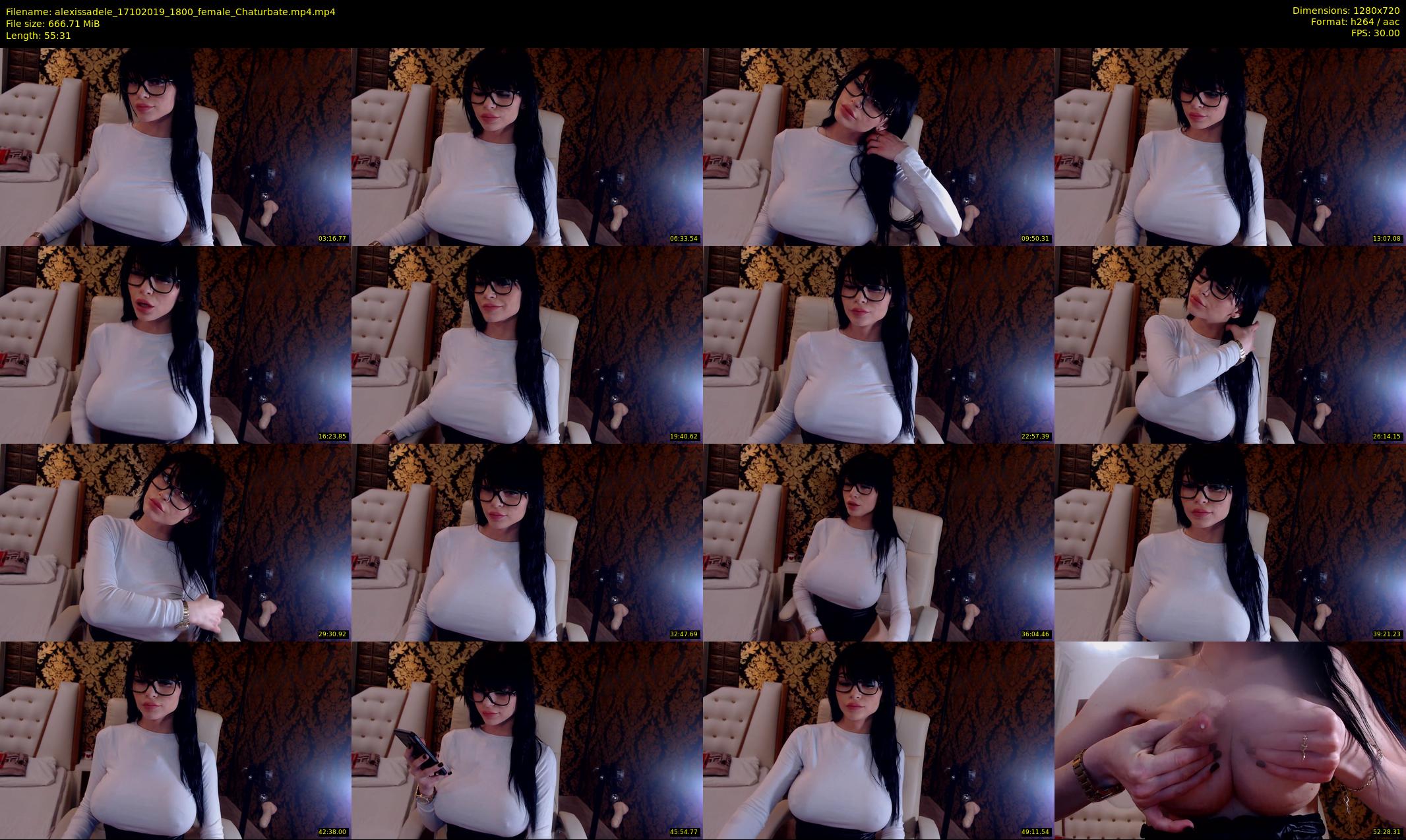alexissadele — 56 minute Chaturbate female cam show recording, 720p, Oct 17, 2019