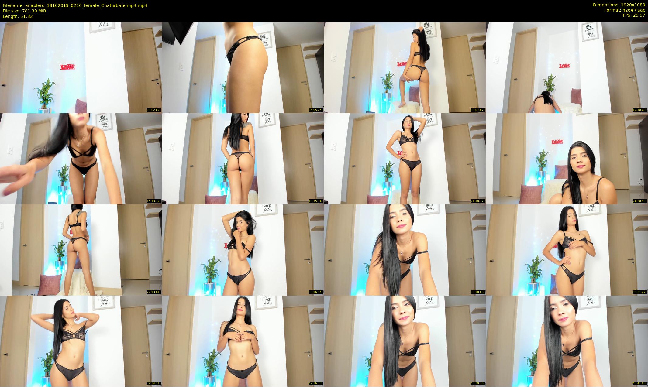 anablerd — 52 minute Chaturbate female cam show recording, 1080p, Oct 18, 2019