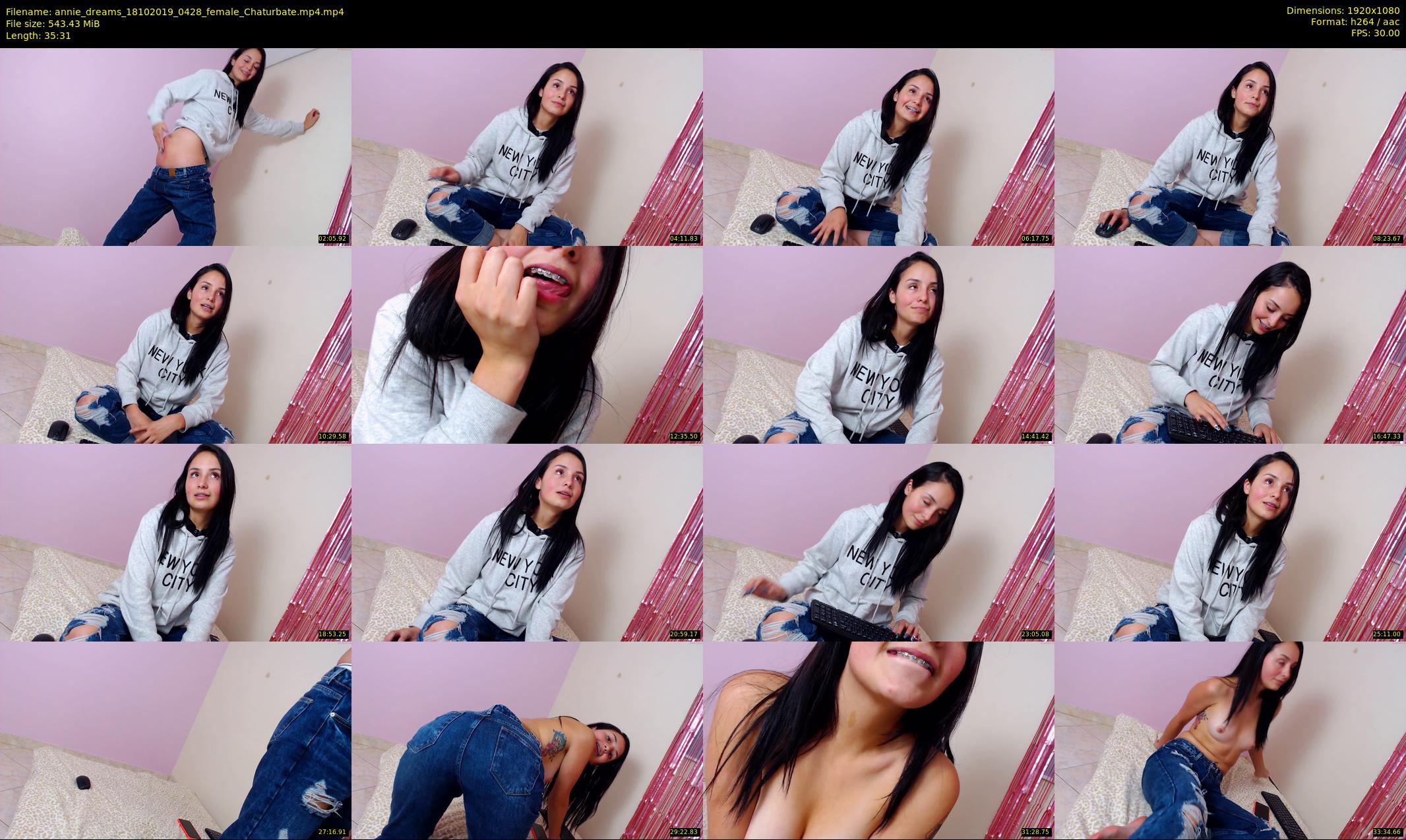 annie_dreams — 36 minute Chaturbate female cam show recording, 1080p, Oct 18, 2019