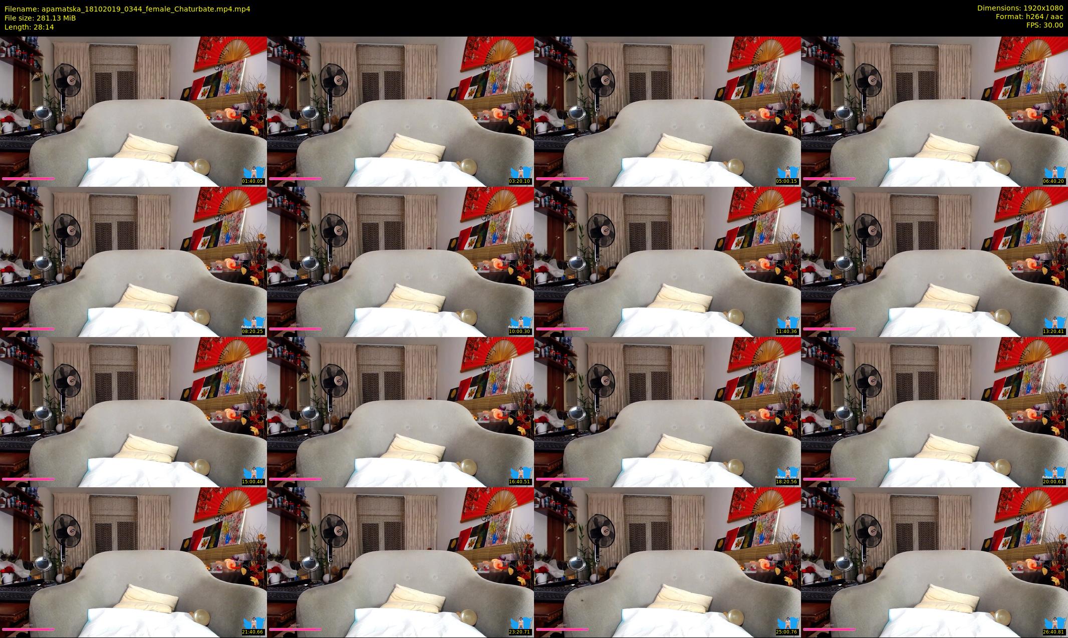 apamatska — 29 minute Chaturbate female cam show recording, 1080p, Oct 18, 2019