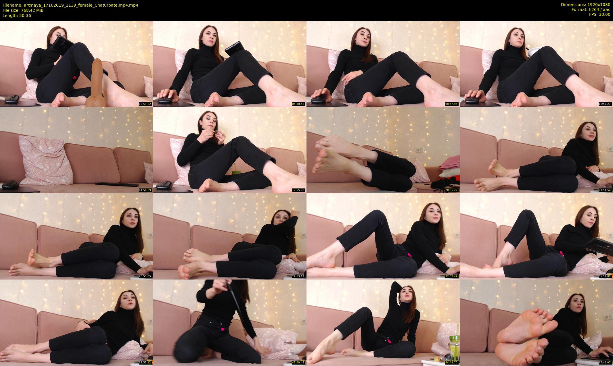 artmaya — 51 minute Chaturbate female cam show recording, 1080p, Oct 17, 2019