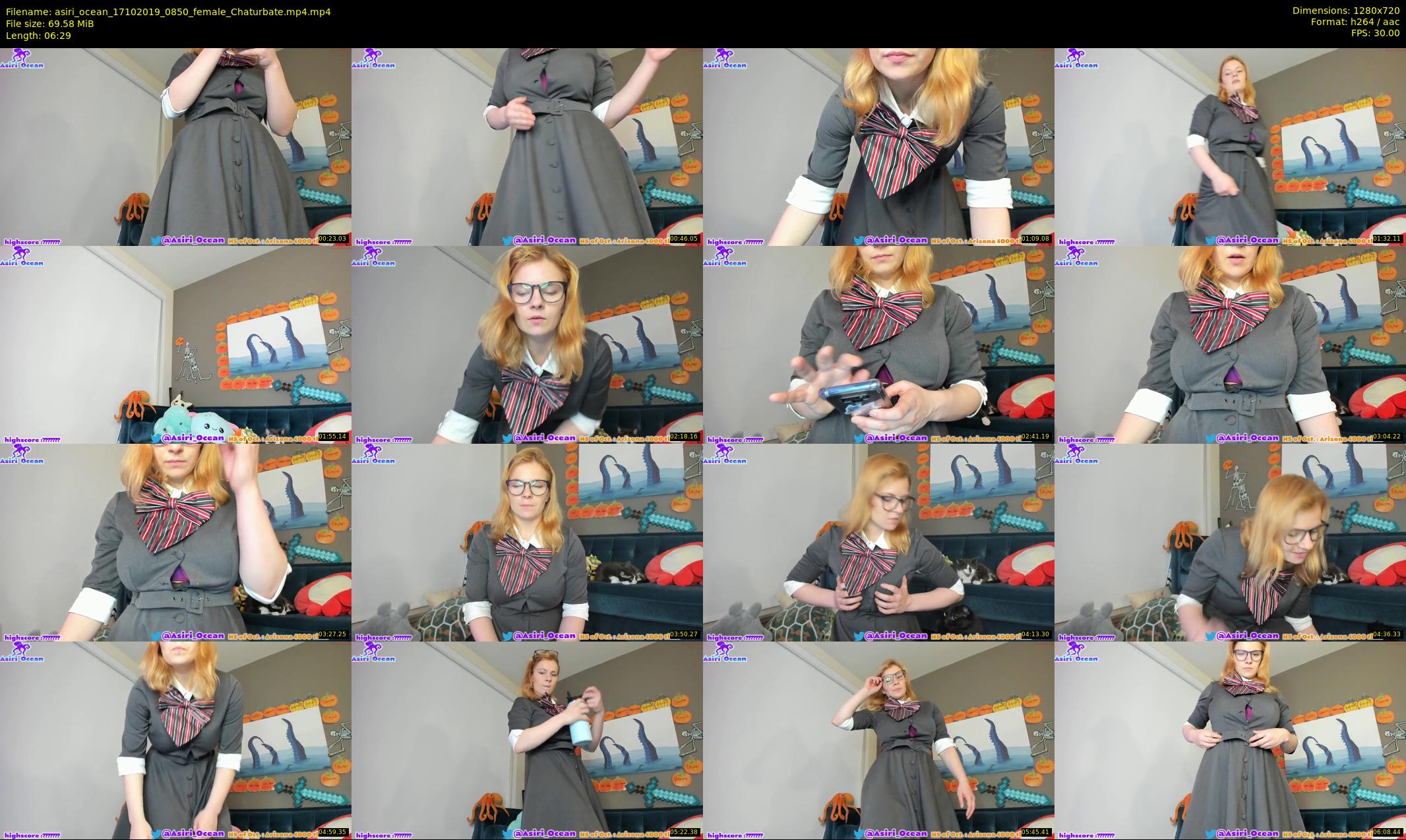 asiri_ocean — 7 minute Chaturbate female cam show recording, 720p, Oct 17, 2019