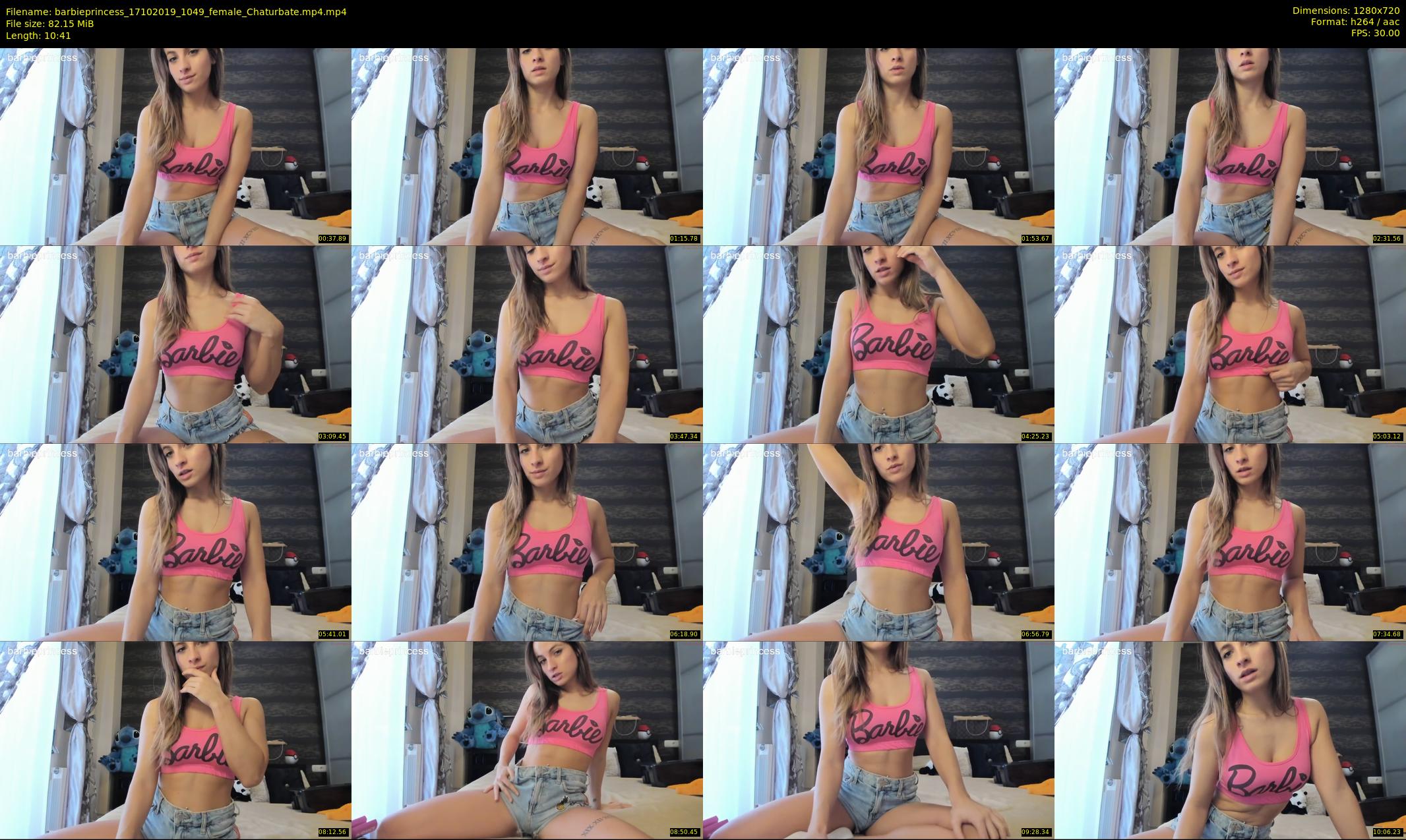 barbieprincess — 11 minute Chaturbate female cam show recording, 720p, Oct 17, 2019