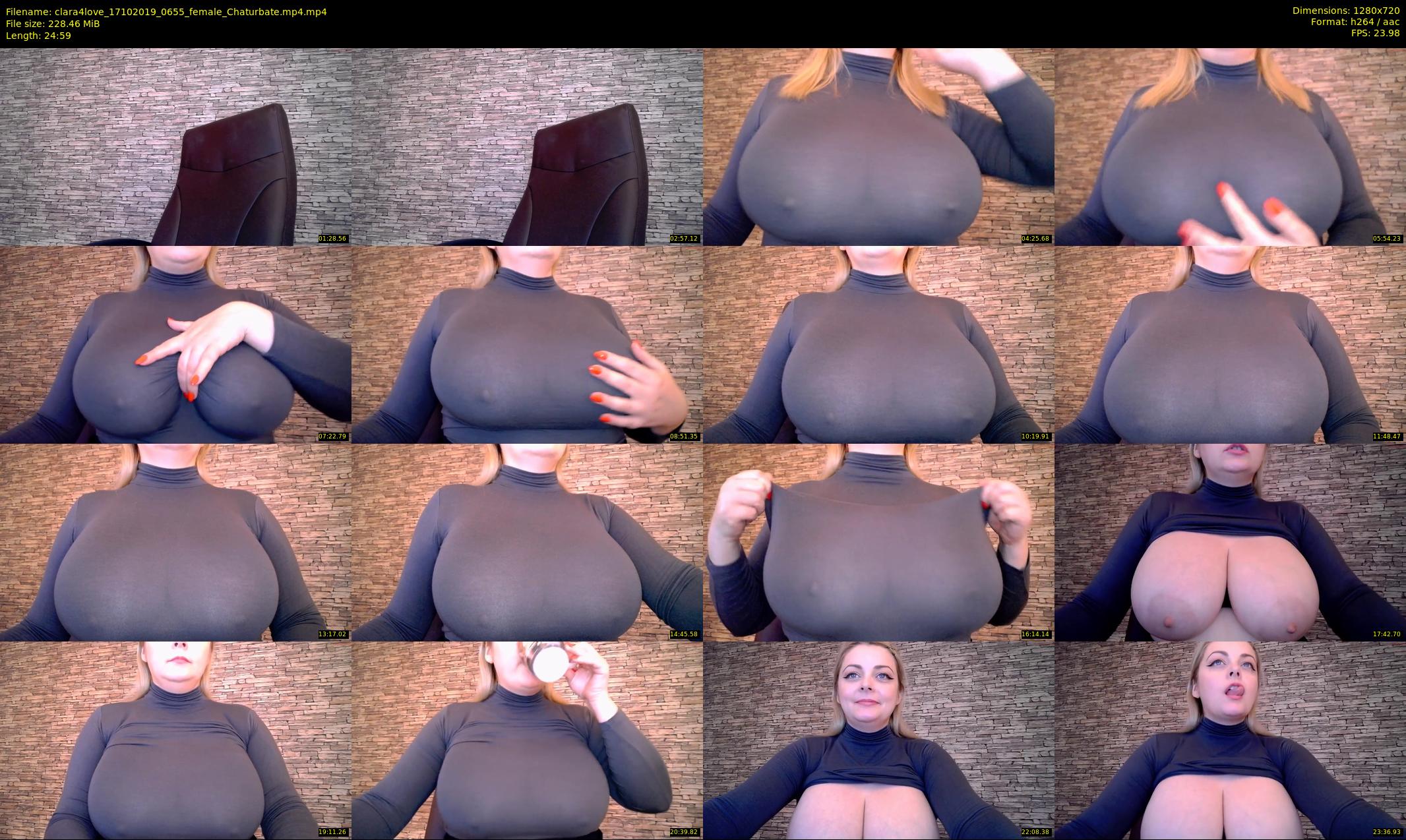clara4love — 25 minute Chaturbate female cam show recording, 720p, Oct 17, 2019