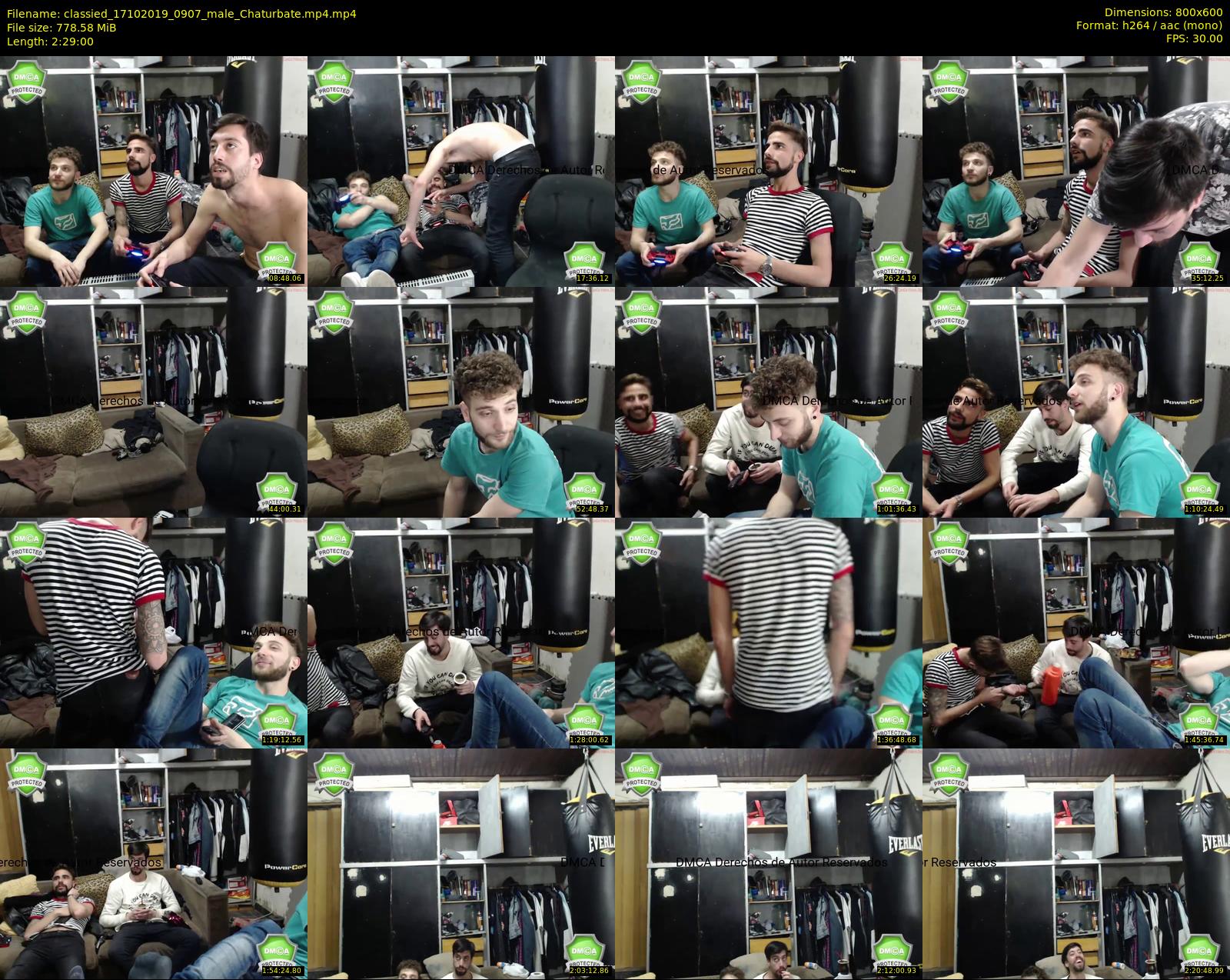 classied — 149 minute Chaturbate male cam show recording, 480p, Oct 17, 2019