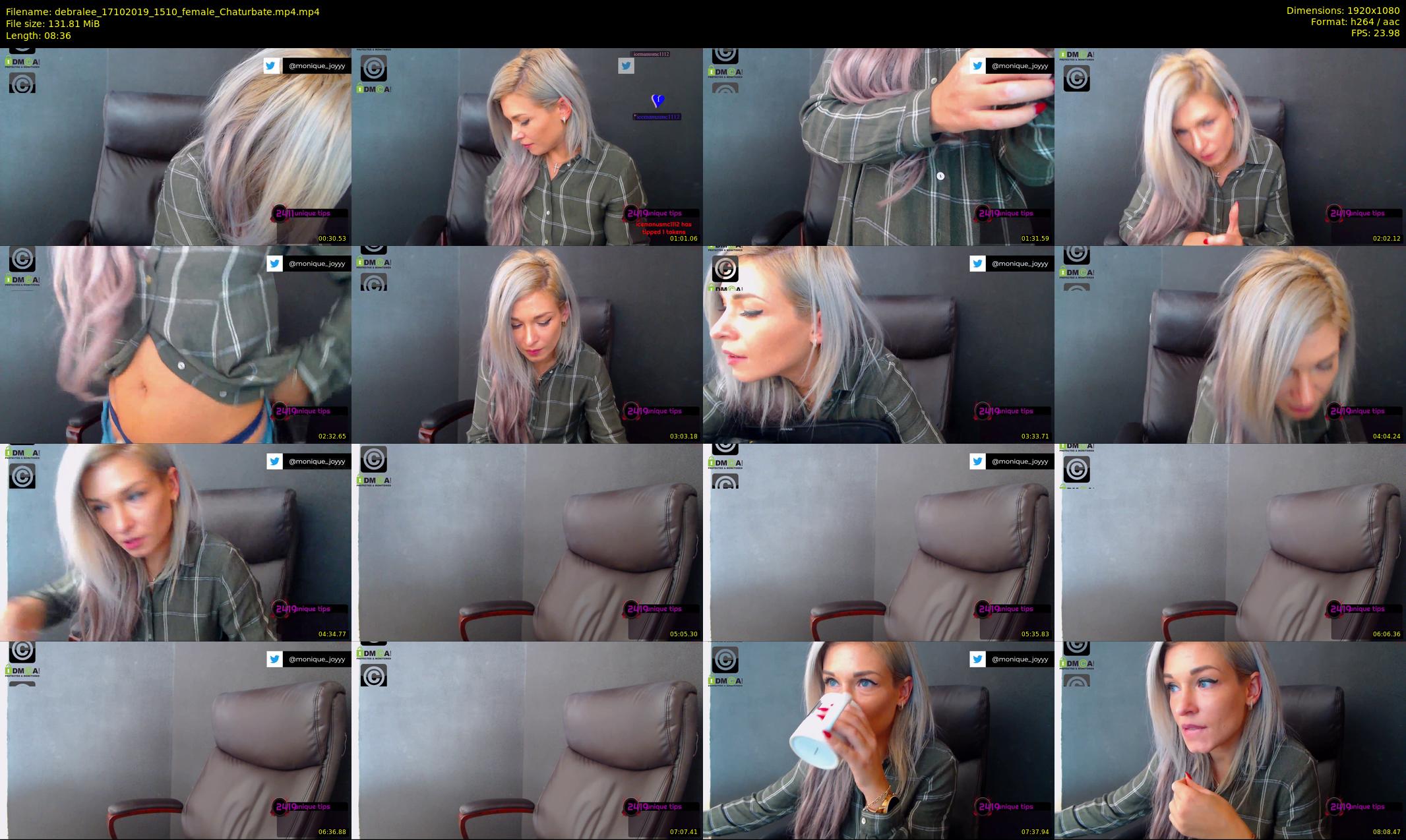 debralee — 9 minute Chaturbate female cam show recording, 1080p, Oct 17, 2019