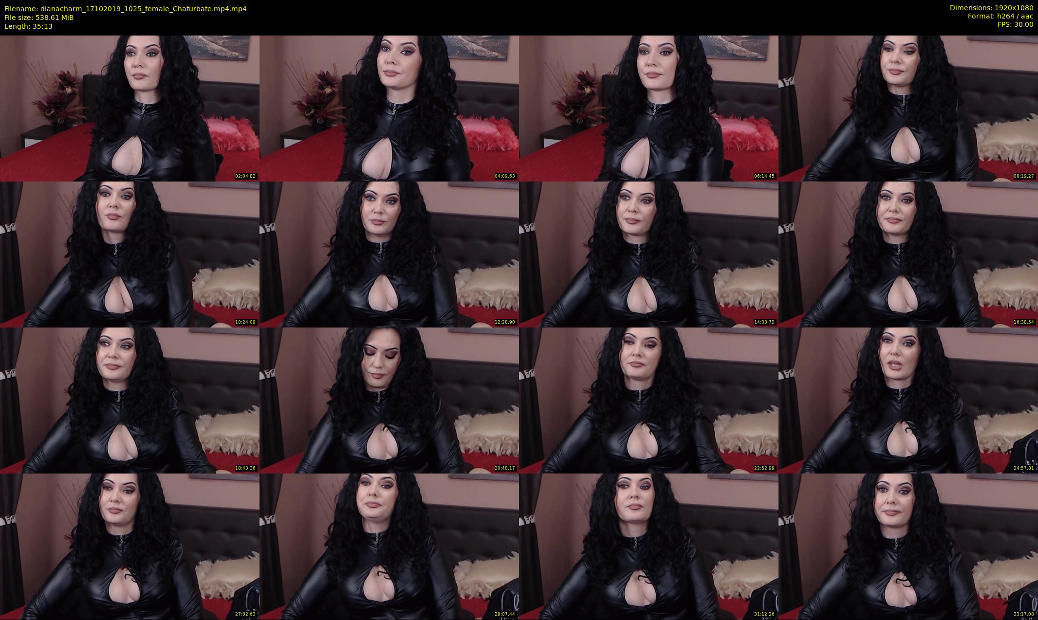 dianacharm — 36 minute Chaturbate female cam show recording, 1080p, Oct 17, 2019