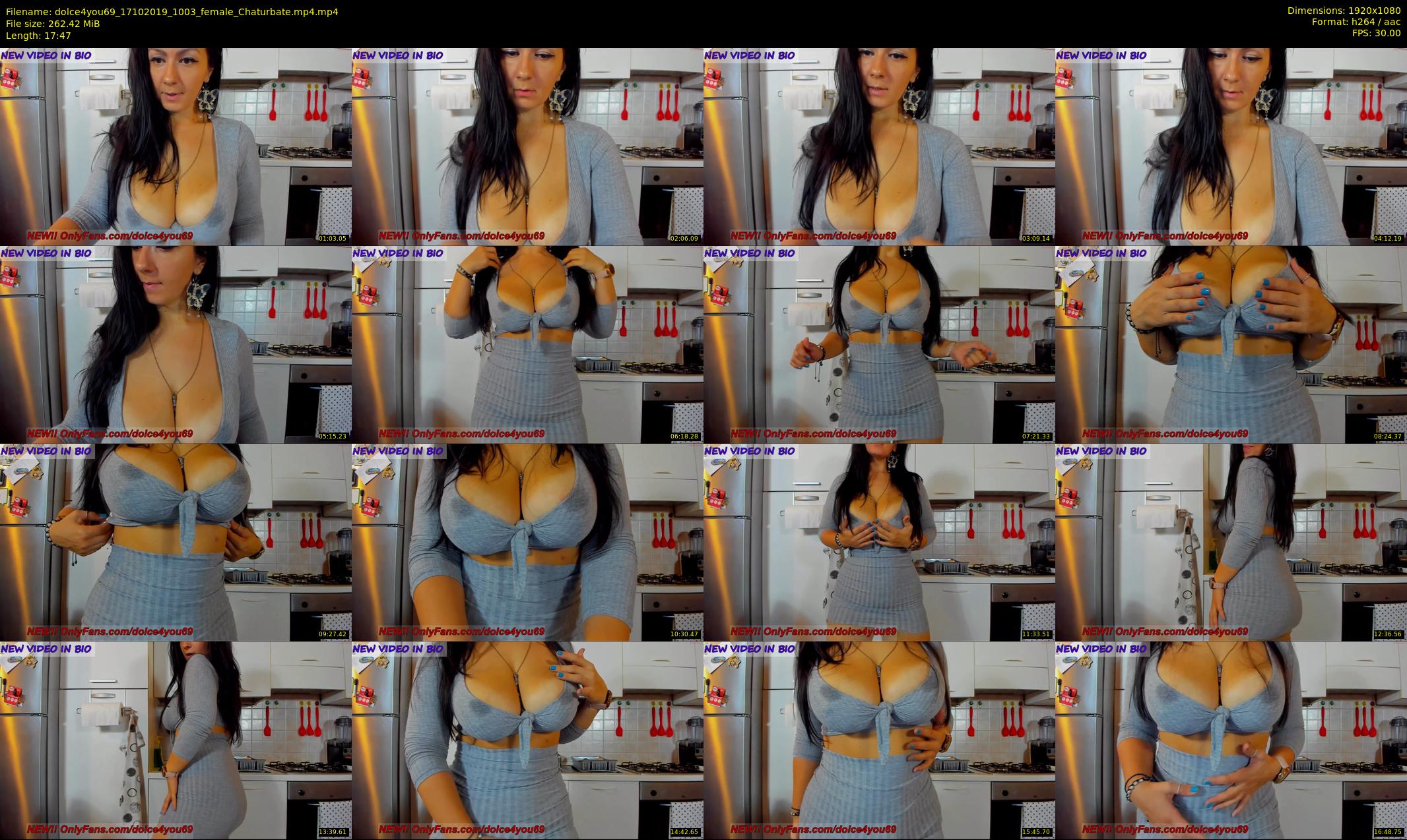 dolce4you69 — 18 minute Chaturbate female cam show recording, 1080p, Oct 17, 2019