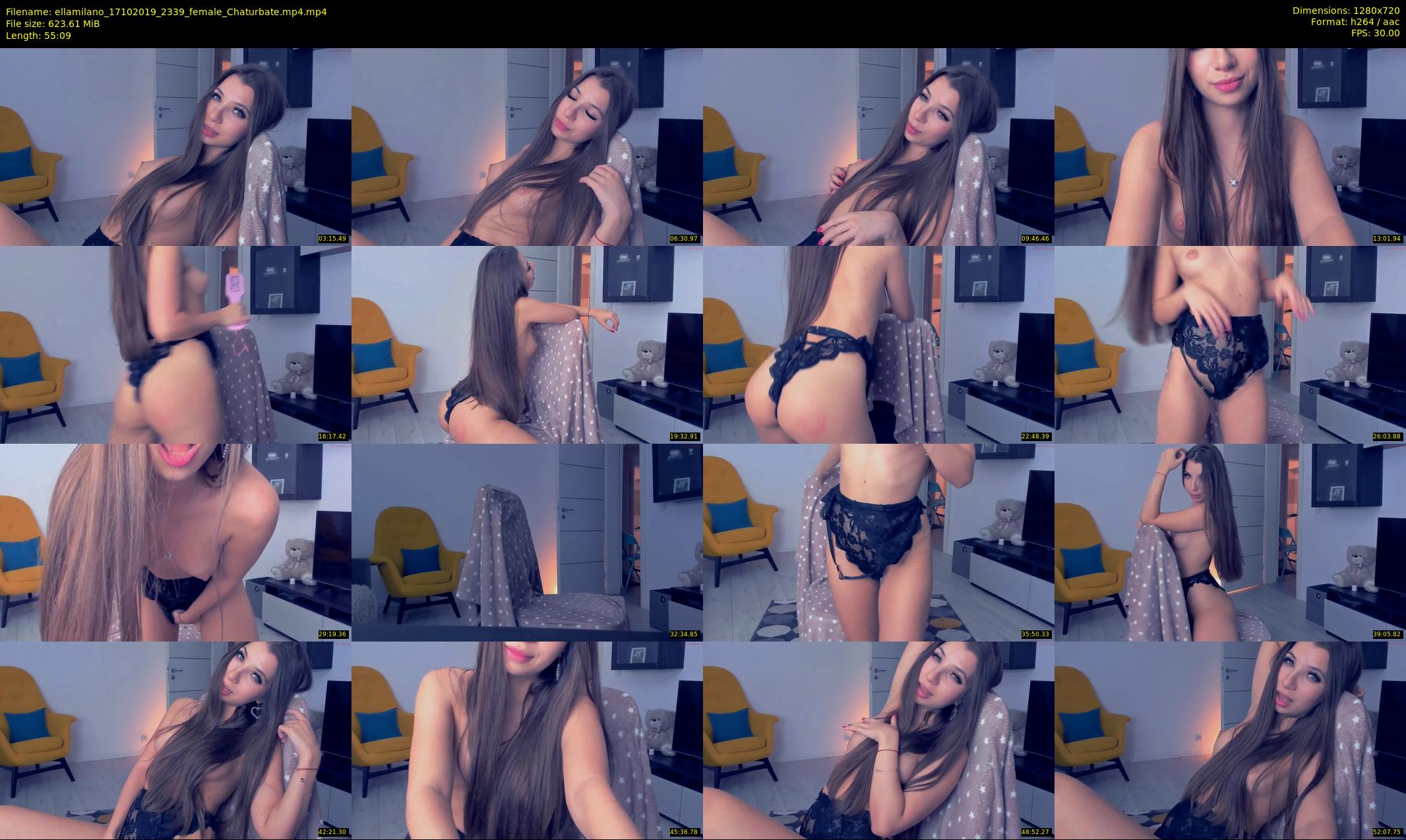 ellamilano — 56 minute Chaturbate female cam show recording, 720p, Oct 17, 2019