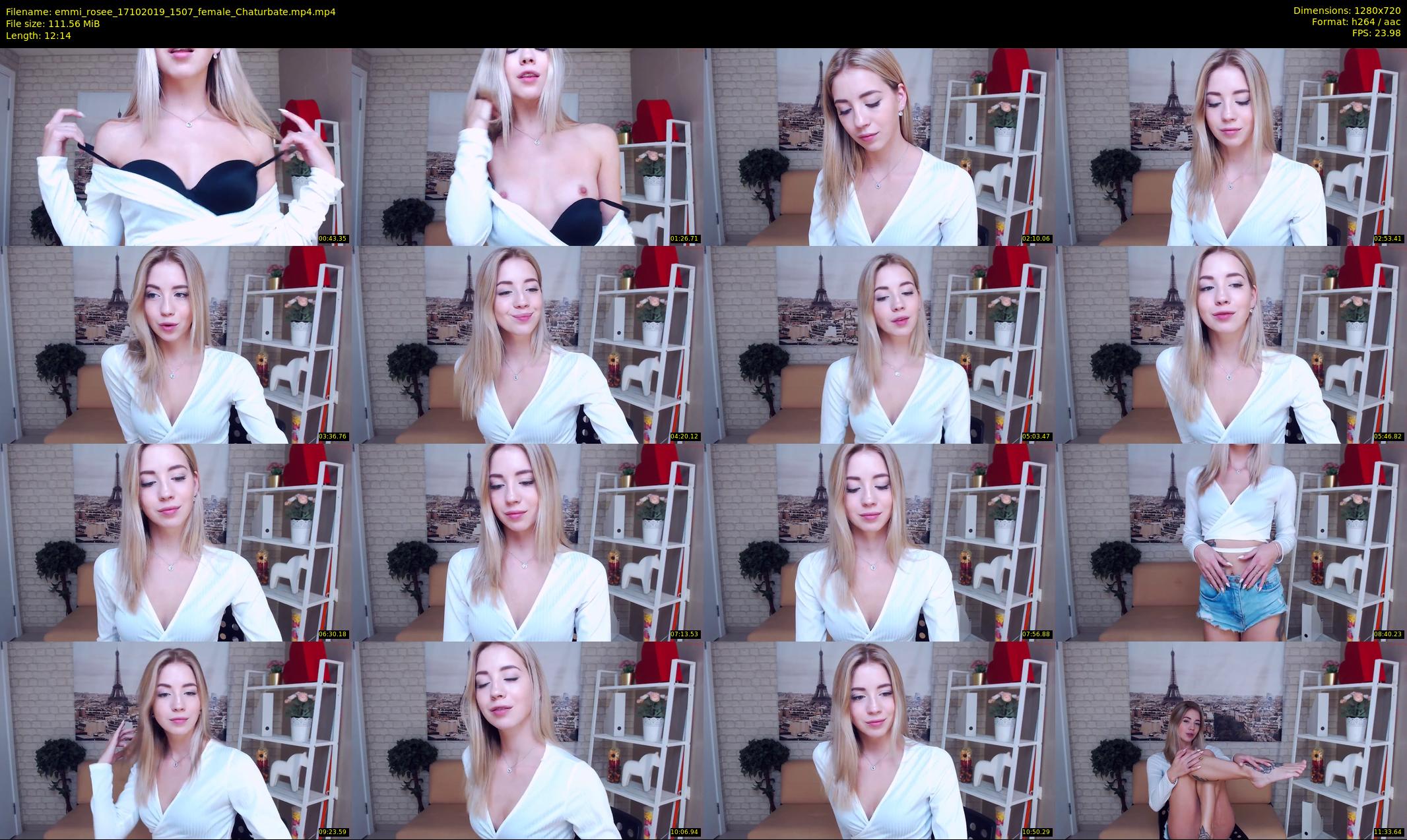 emmi_rosee — 13 minute Chaturbate female cam show recording, 720p, Oct 17, 2019
